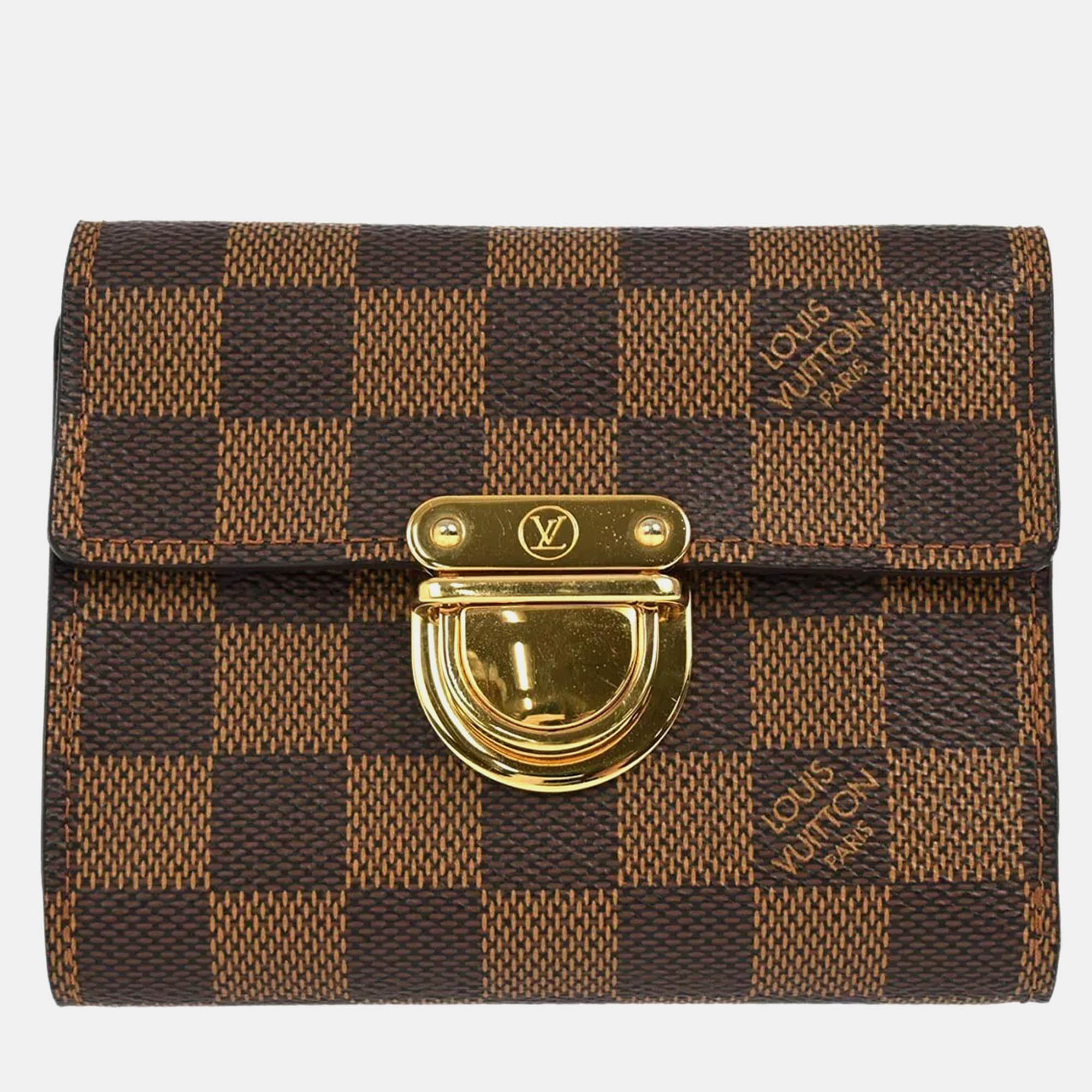 

Louis Vuitton Brown Damier Canvas Wallet