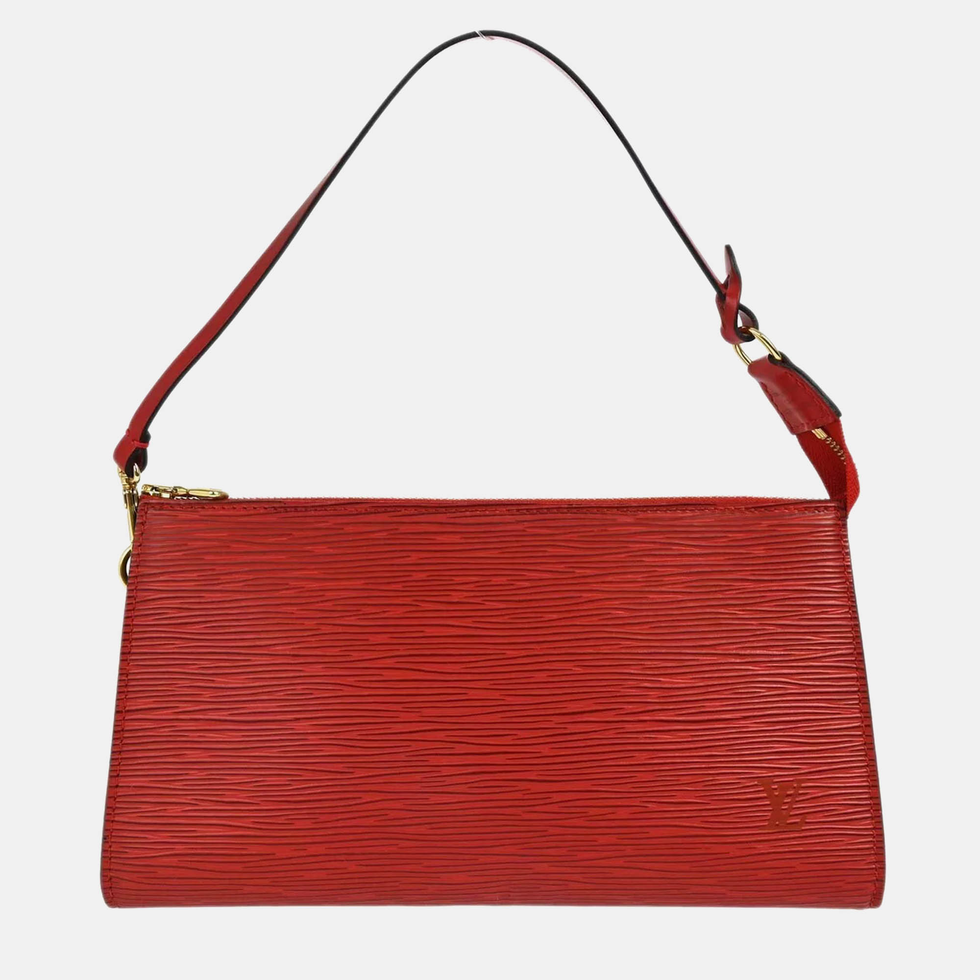 

Louis Vuitton Red Epi Leather Pochette Accessoires Shoulder Bag