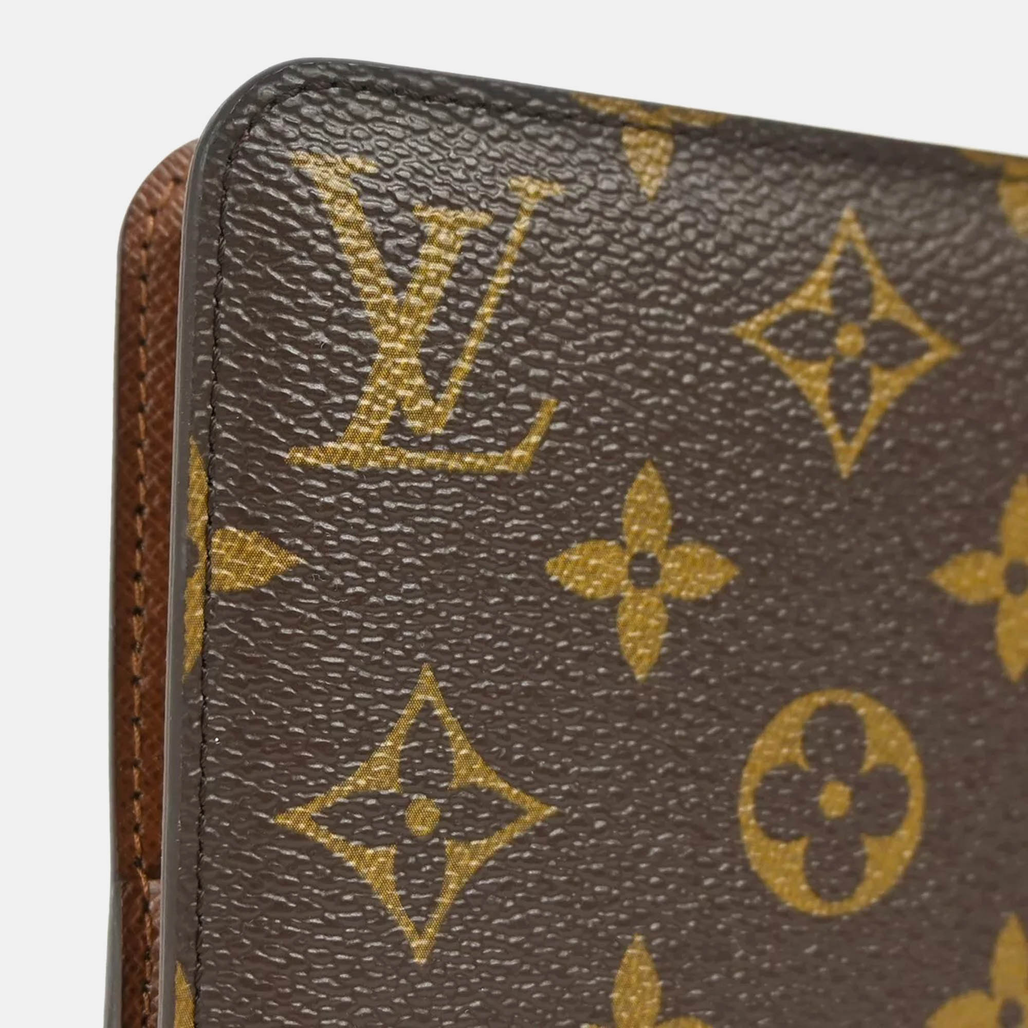 Louis Vuitton Brown Monogram Canvas Wallet 