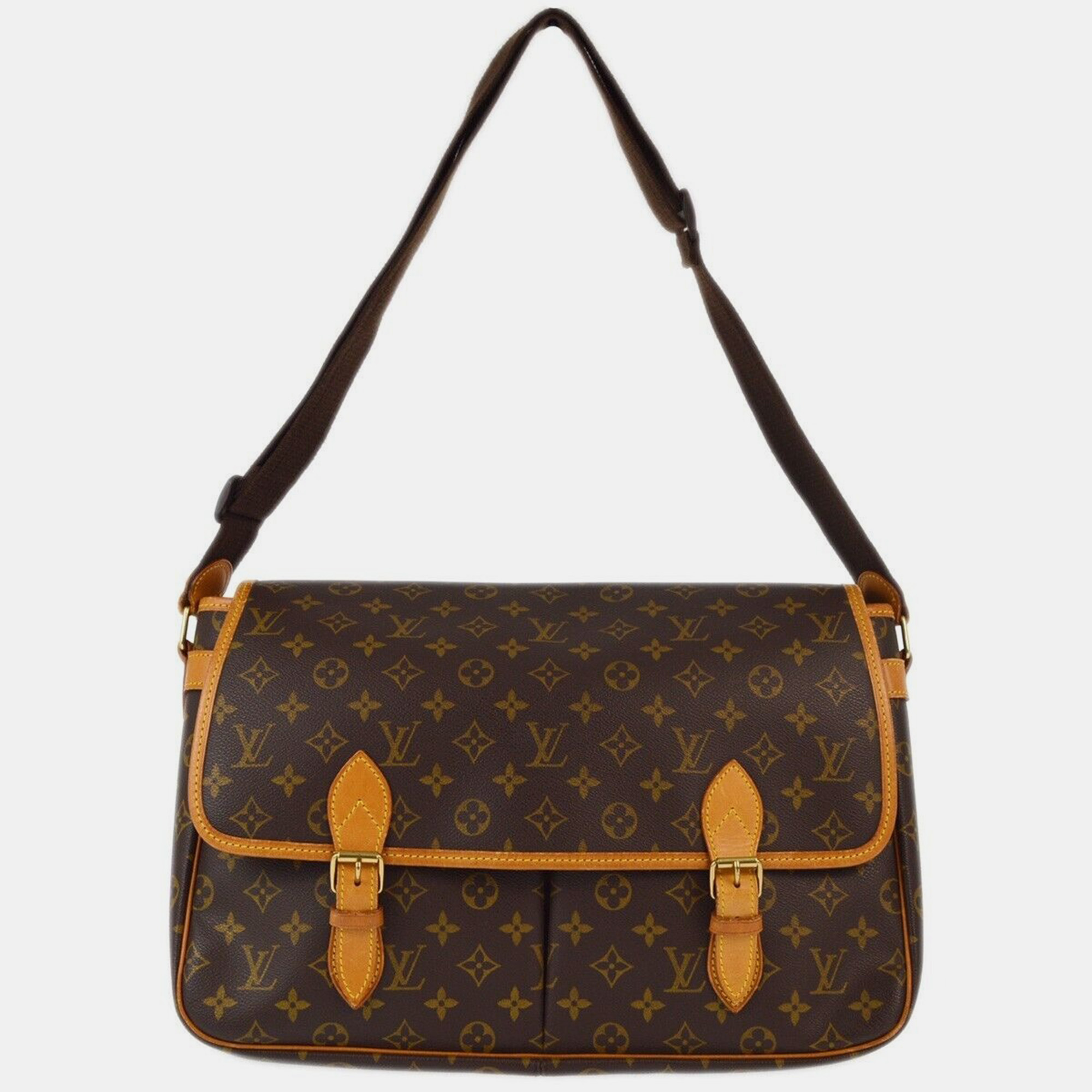 

Louis Vuitton Brown Monogram Canvas Gibeciere GM Messenger Bag