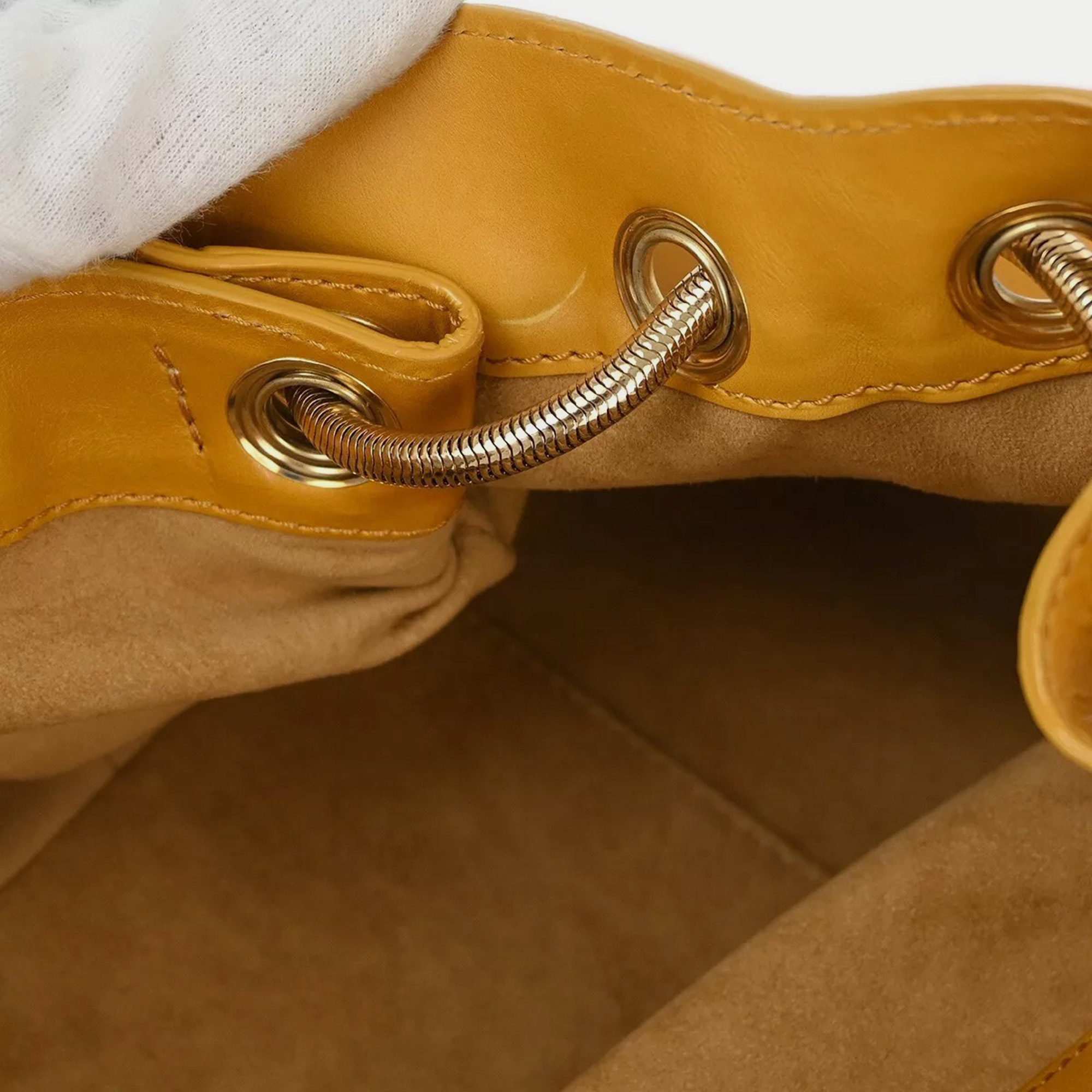 Louis Vuitton White/Brown Leather Brown Watercolour Jamais Shoulder Bag 