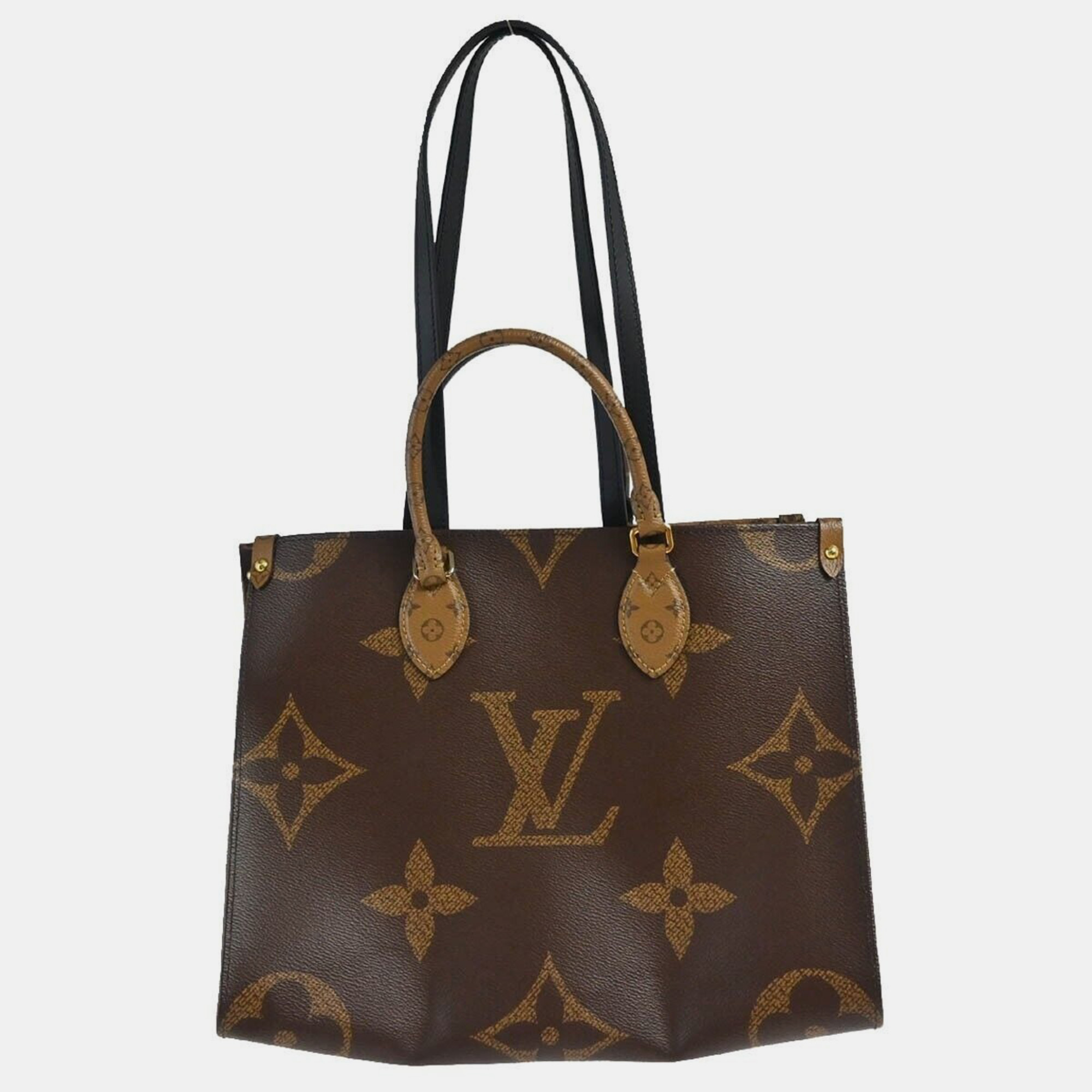 

Louis Vuitton Monogram Onthego Mm Shoulder Tote Handbag, Brown