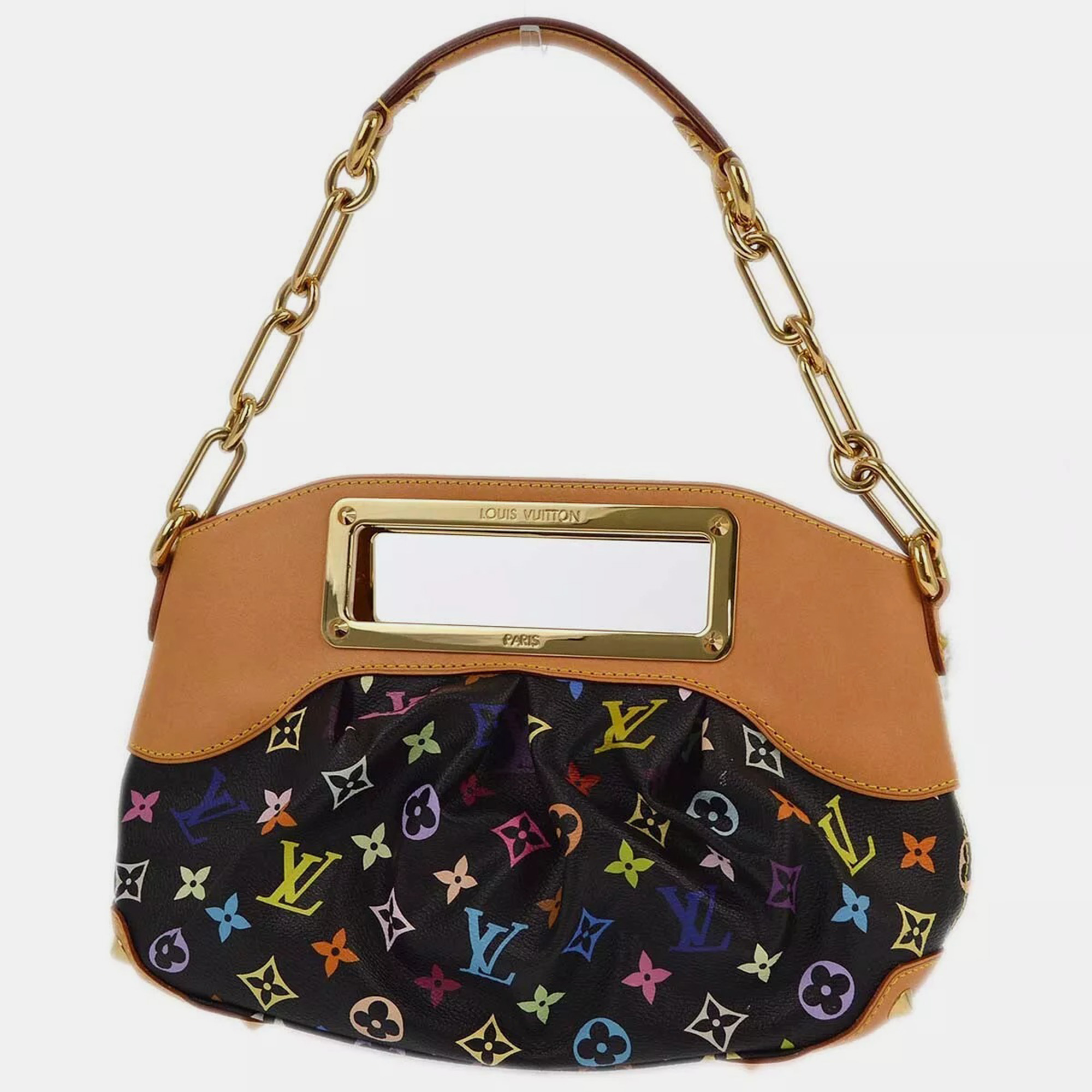 Louis Vuitton Black Monogram Multicolor Judy PM Shoulder Bag 