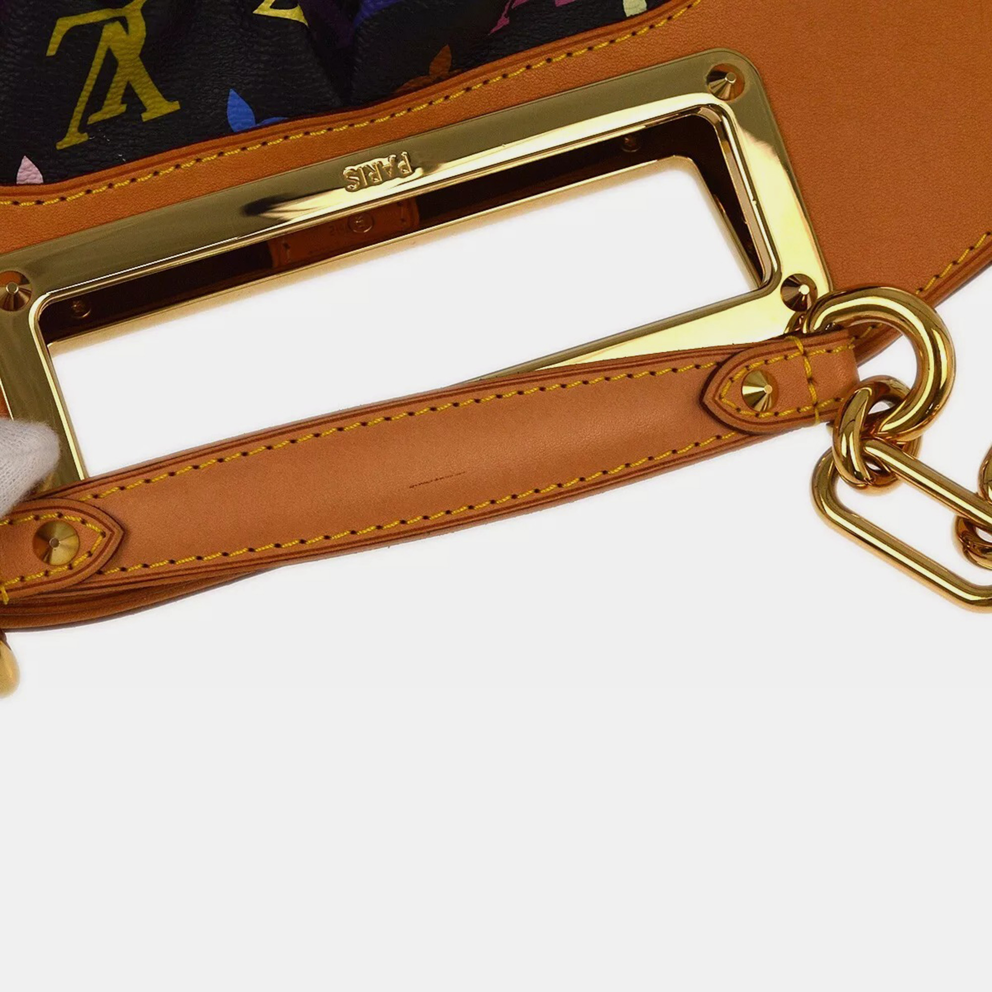 Louis Vuitton Black Monogram Multicolor Judy PM Shoulder Bag 