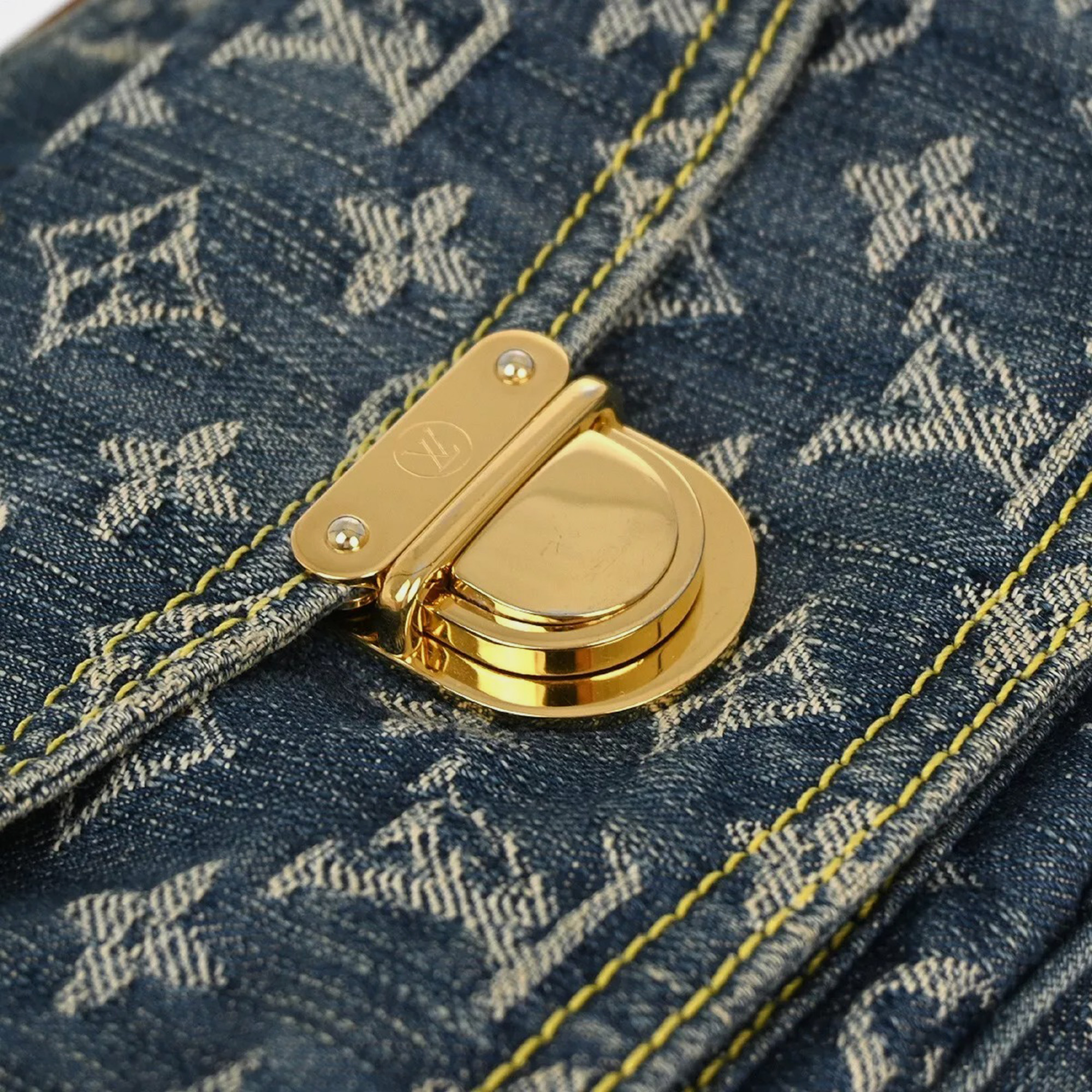 Louis Vuitton Blue Monogram Denim Bum Bag Waist Pouch 