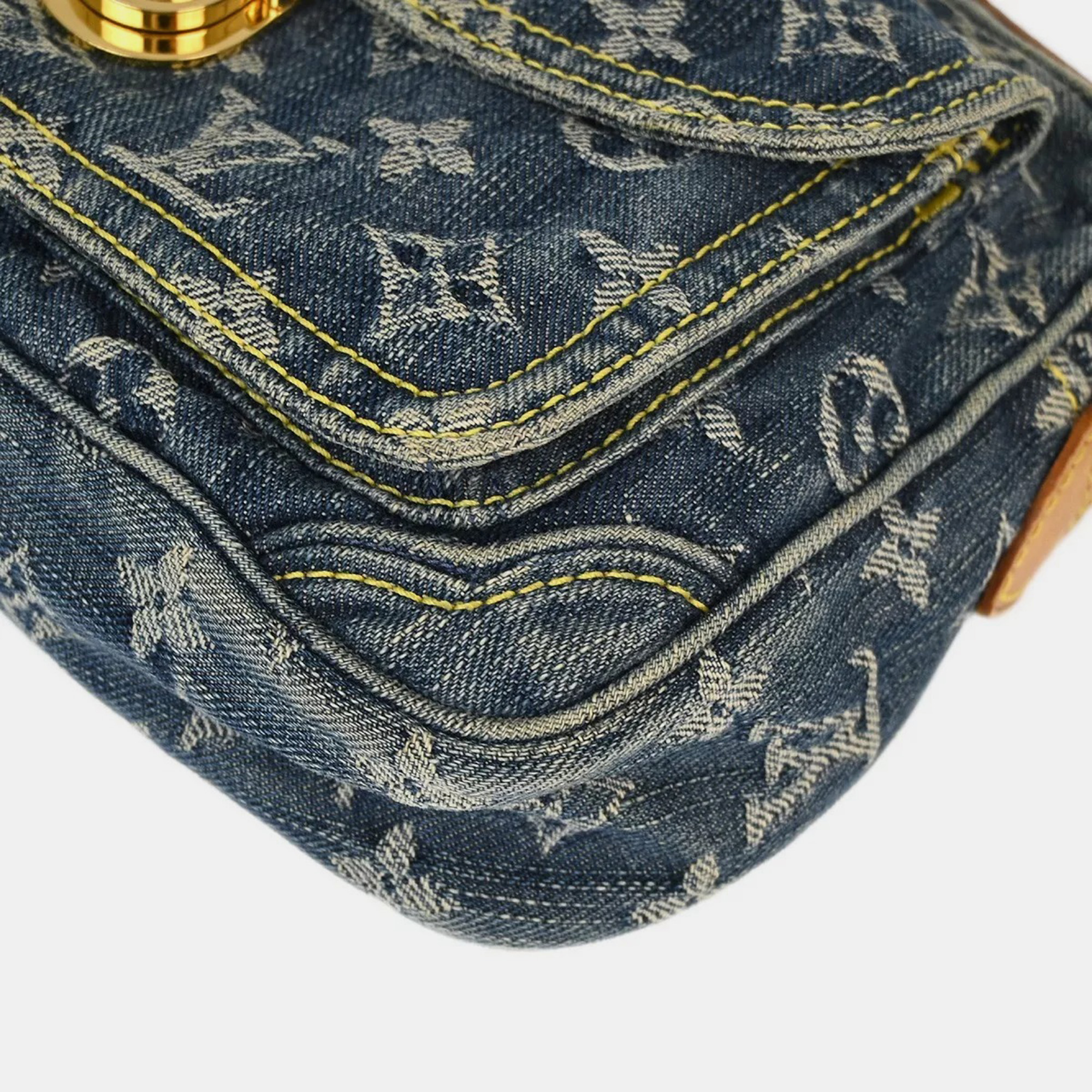 Louis Vuitton Blue Monogram Denim Bum Bag Waist Pouch 