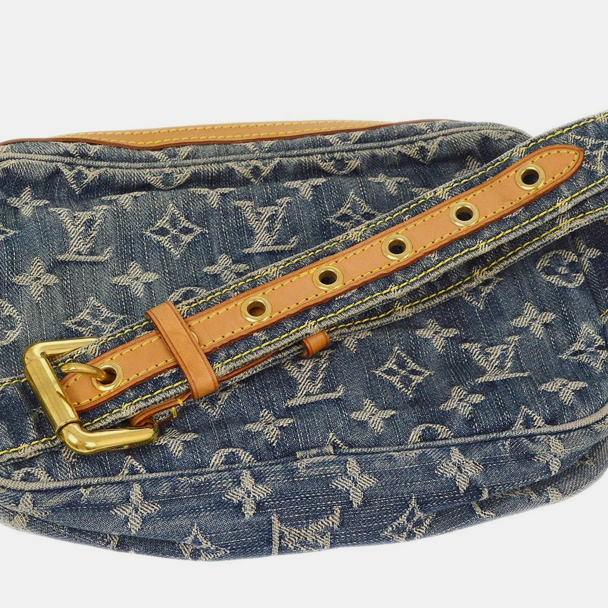 Louis Vuitton Blue Monogram Denim Bum Bag Waist Pouch 