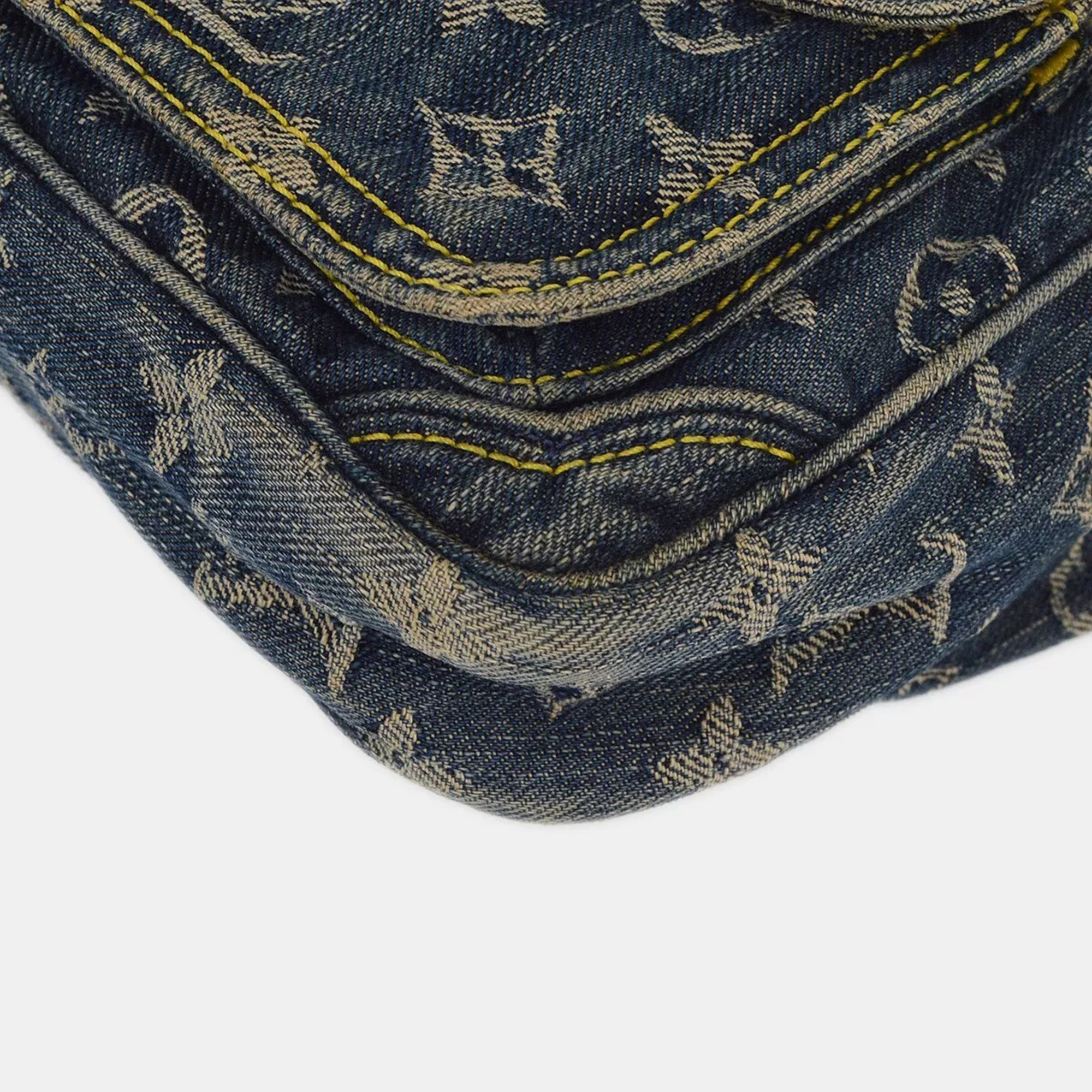 Louis Vuitton Blue Monogram Denim Bum Bag Waist Pouch 
