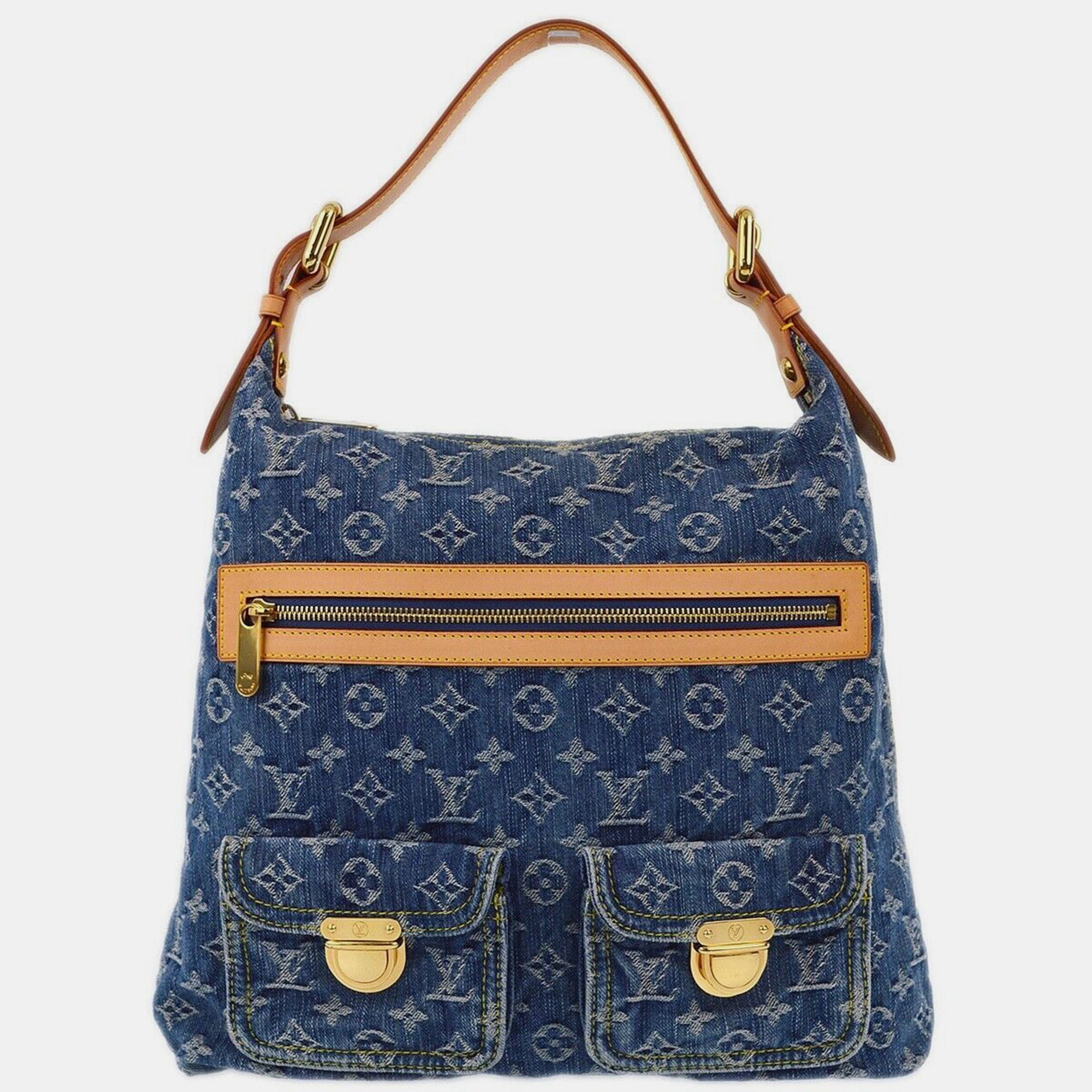 

Louis Vuitton Blue Monogram Denim Baggy Gm Shoulder Bag