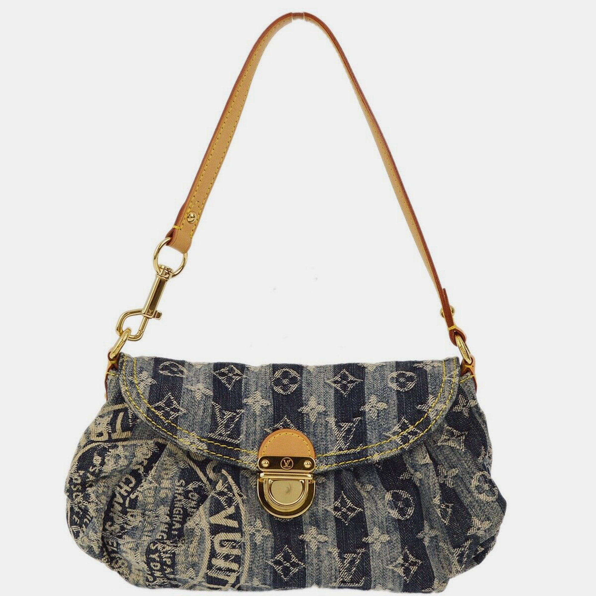 

Louis Vuitton Blue Monogram Denim Mini Pleaty Raye Shoulder Bag