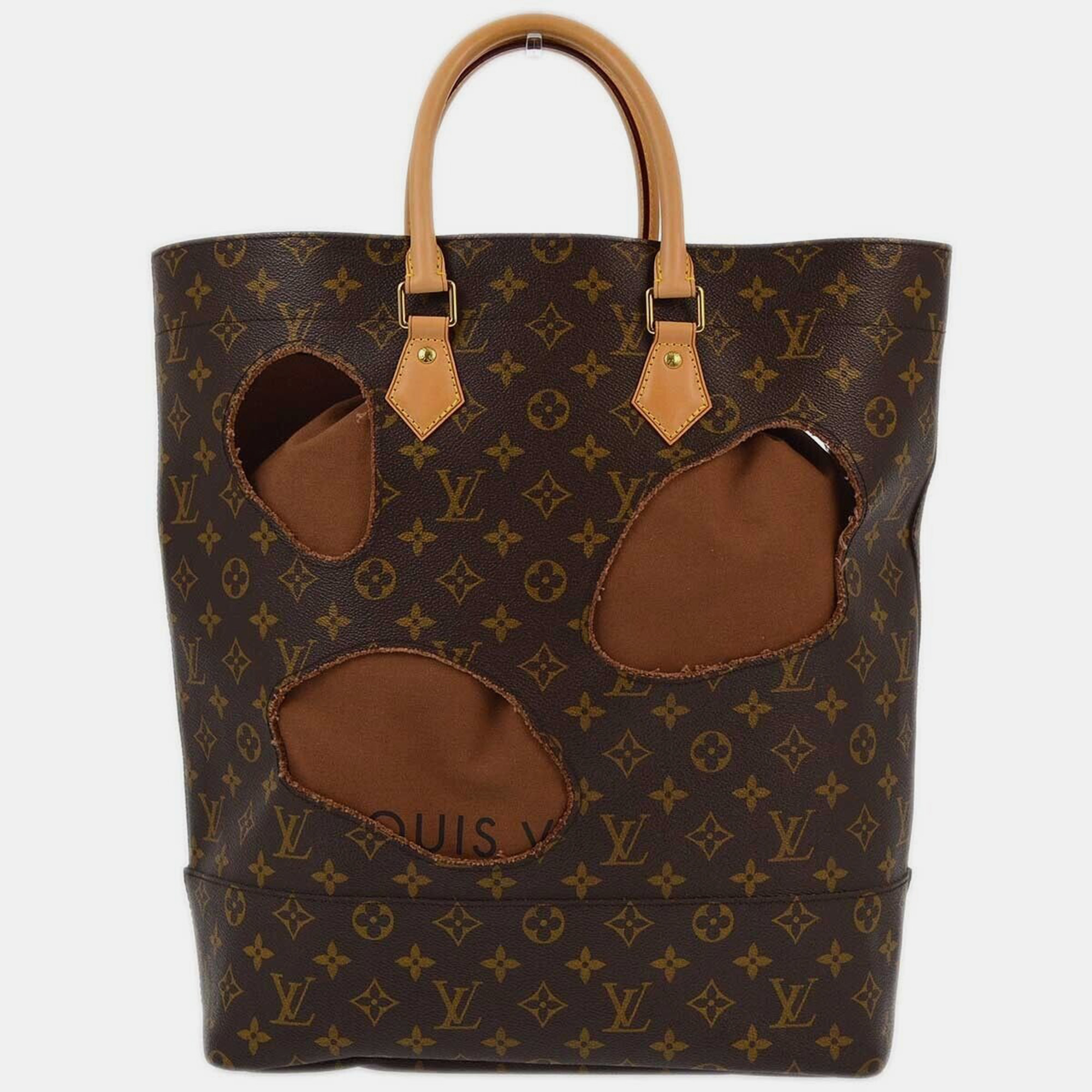 

Louis Vuitton Bag With Holes Tote Bag Comme Des Garcons, Brown