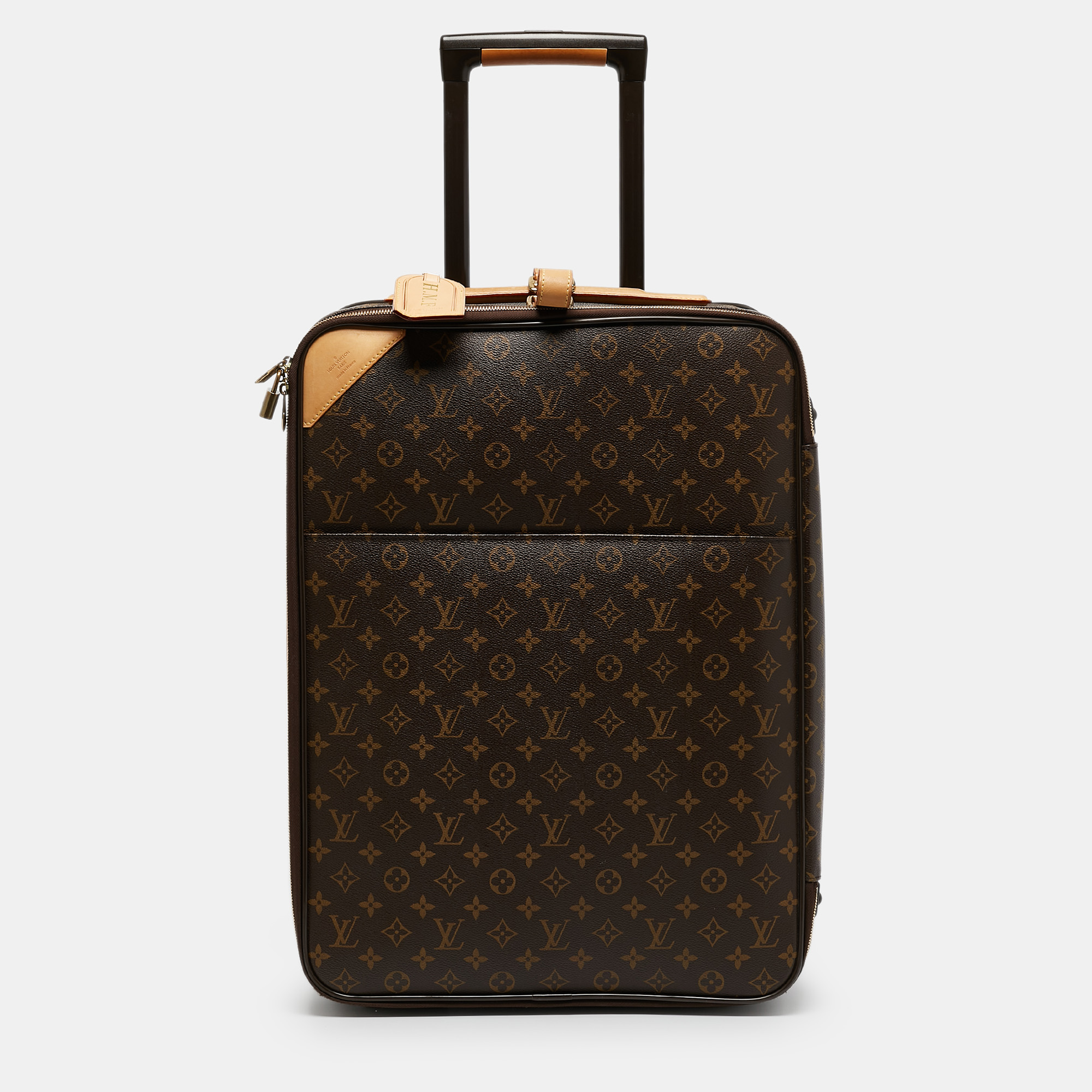 

Louis Vuitton Monogram Canvas Business Pegase Legere 55 Luggage, Brown