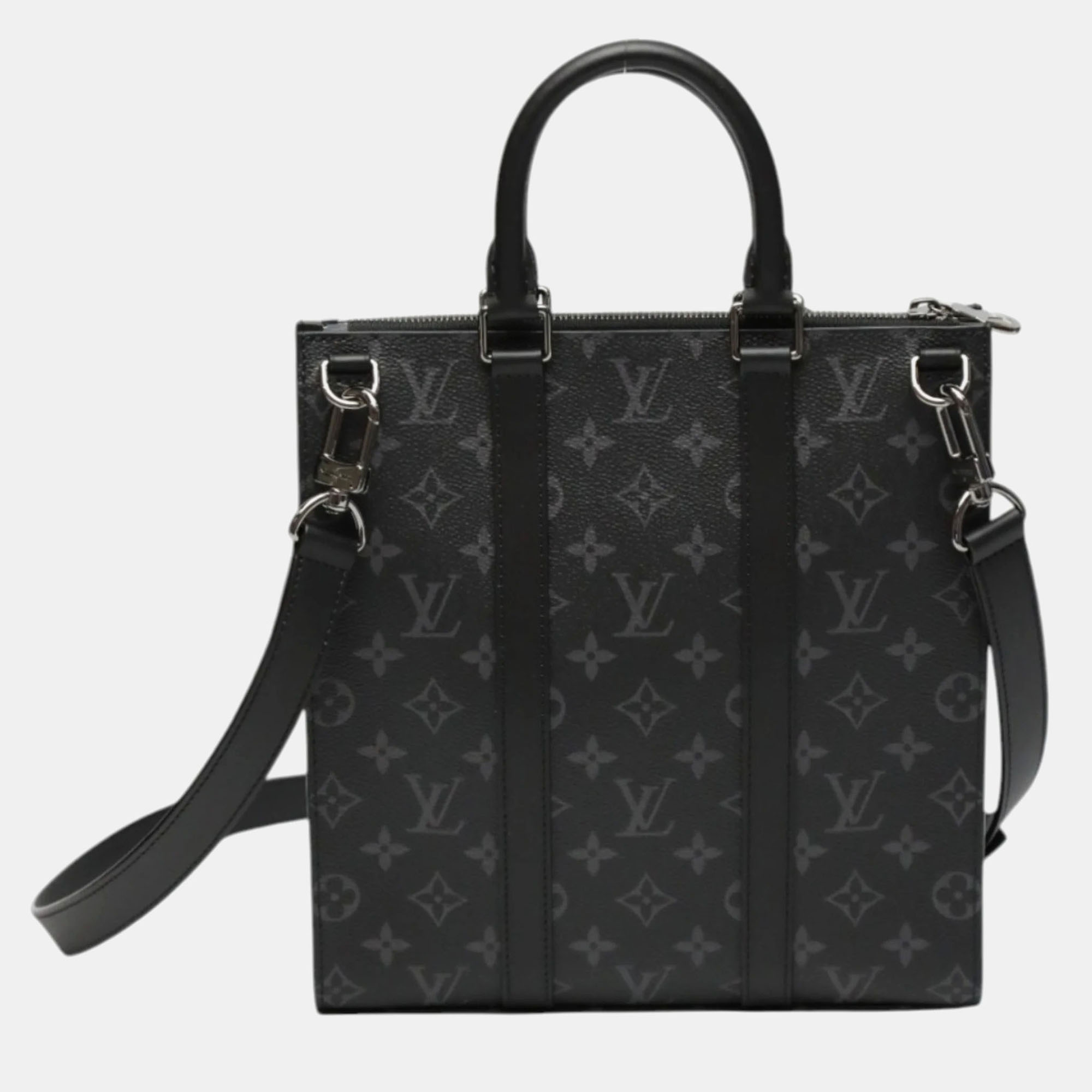 

Louis Vuitton Black Monogram Eclipse Sac Plat Tote Bag