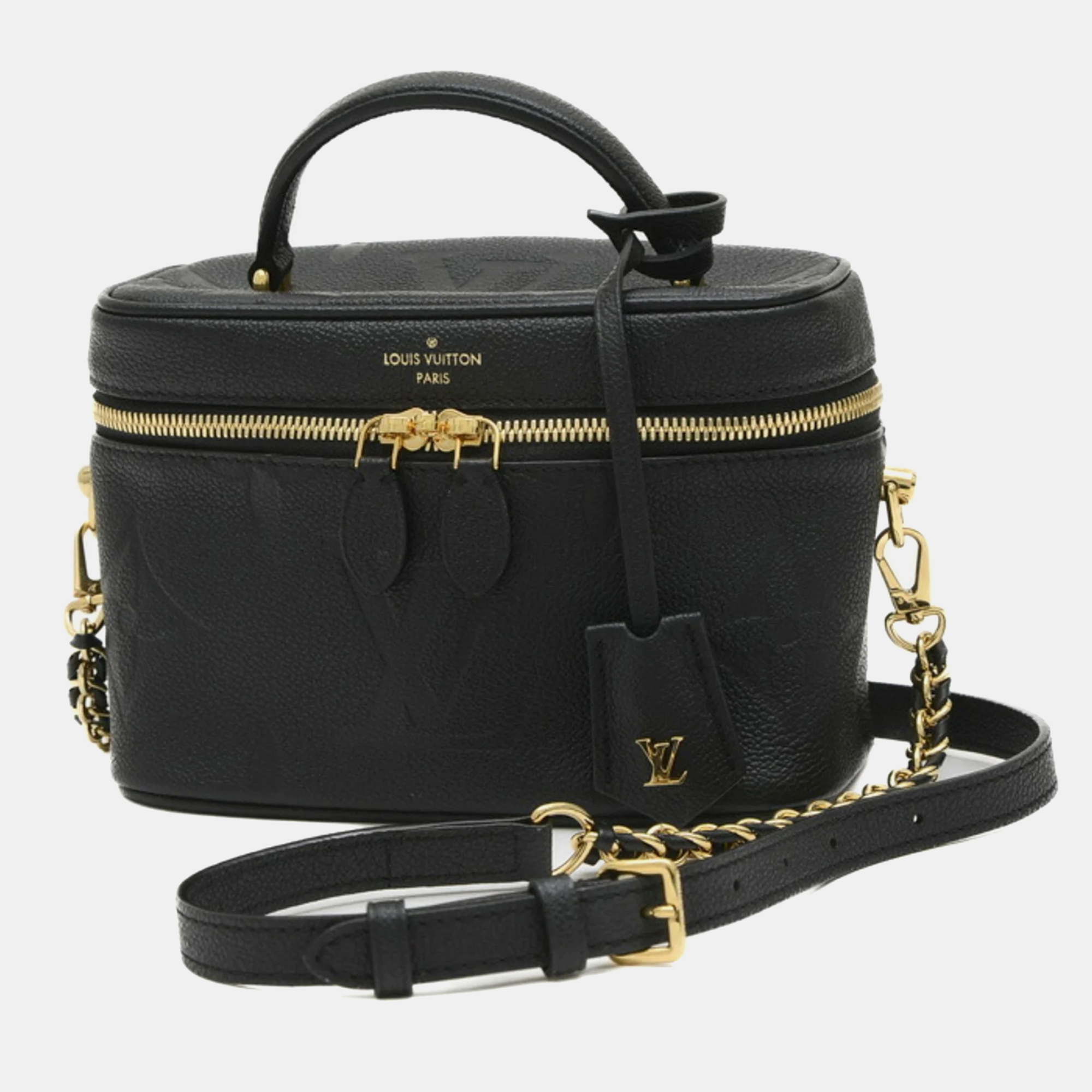 

Louis Vuitton Noir Monogram Empreinte Vanity PM Shoulder Bag, Black