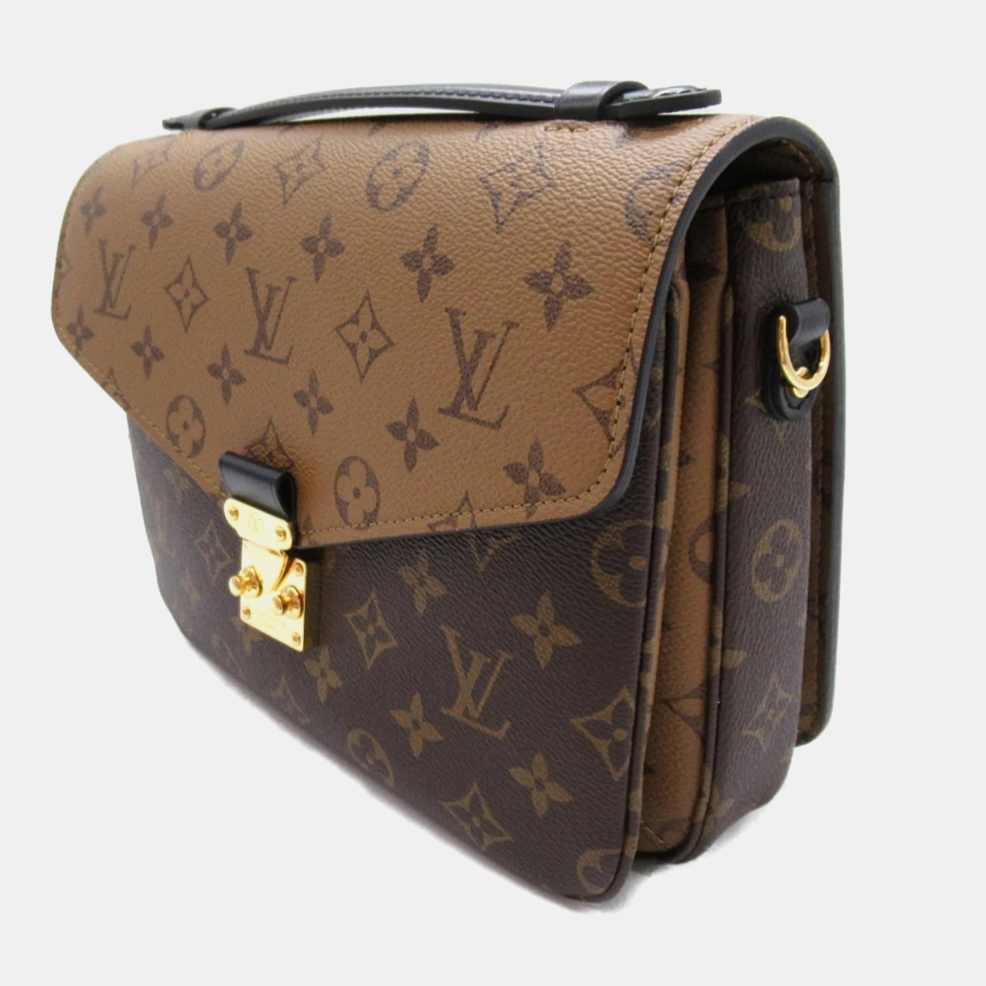 Louis Vuitton Brown Monogram Canvas Reverse Pochette Metis MM Shoulder Bag 