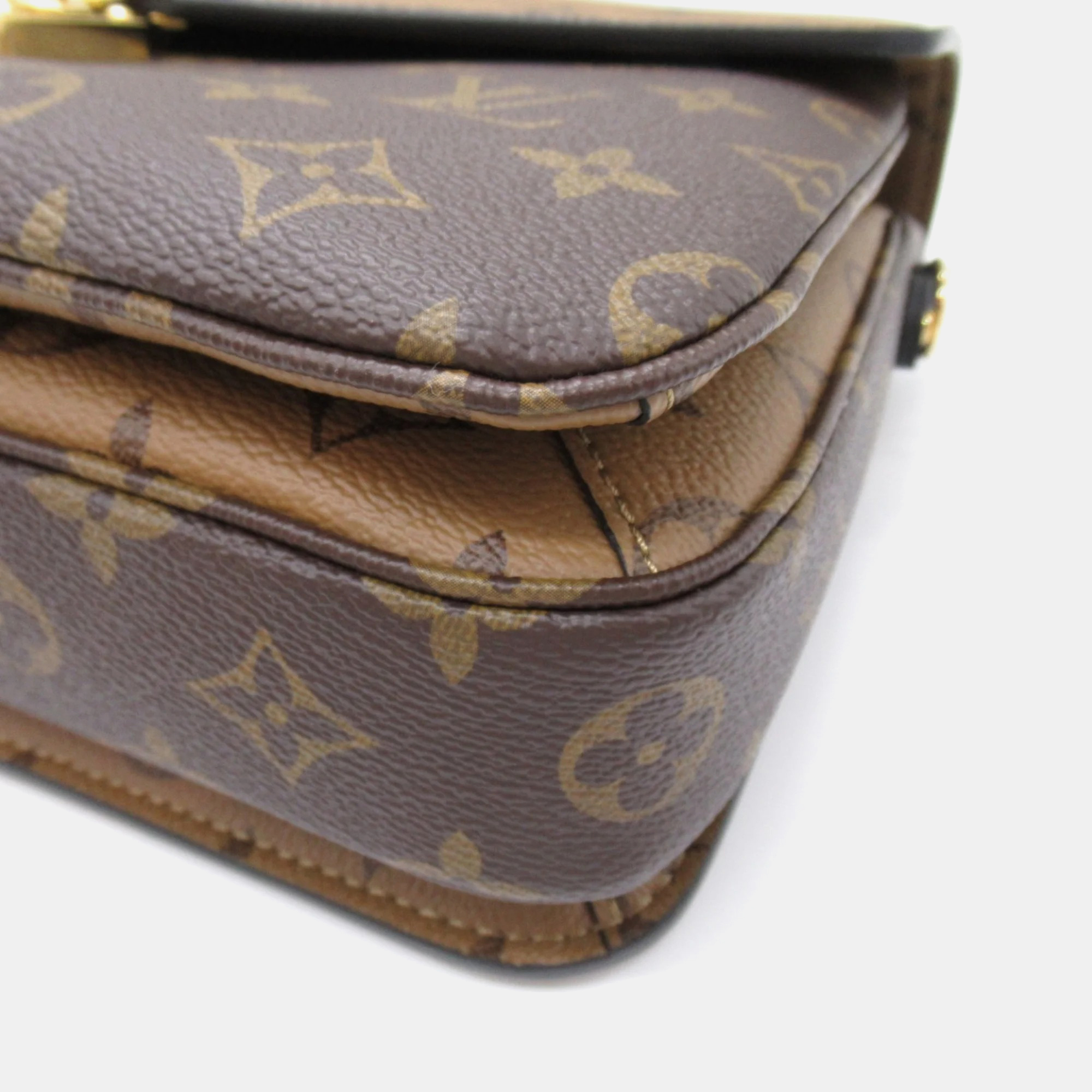 Louis Vuitton Brown Monogram Canvas Reverse Pochette Metis MM Shoulder Bag 