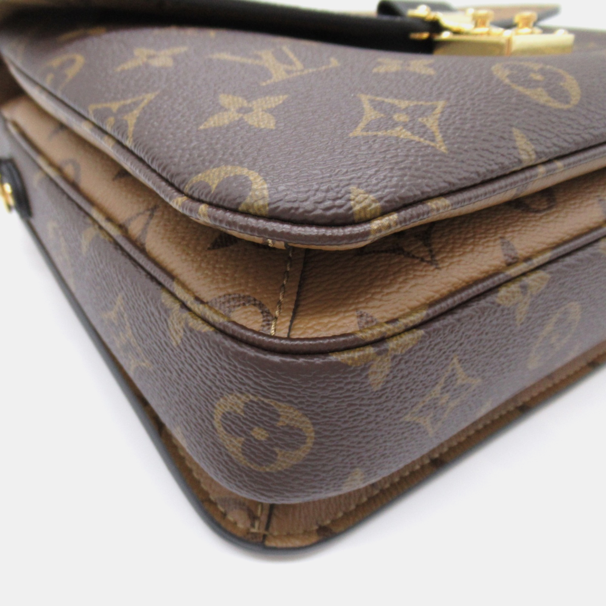 Louis Vuitton Brown Monogram Canvas Reverse Pochette Metis MM Shoulder Bag 