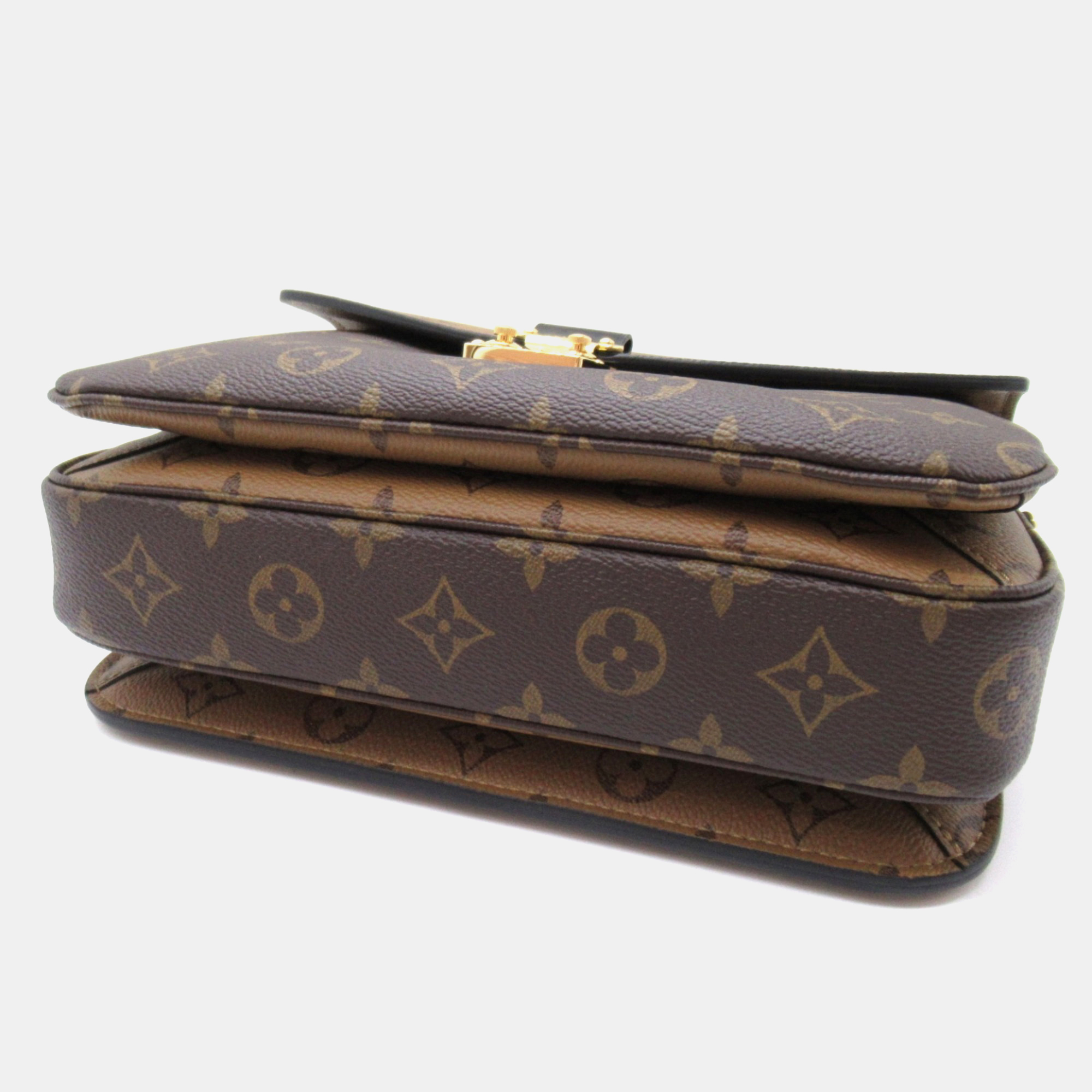 Louis Vuitton Brown Monogram Canvas Reverse Pochette Metis MM Shoulder Bag 