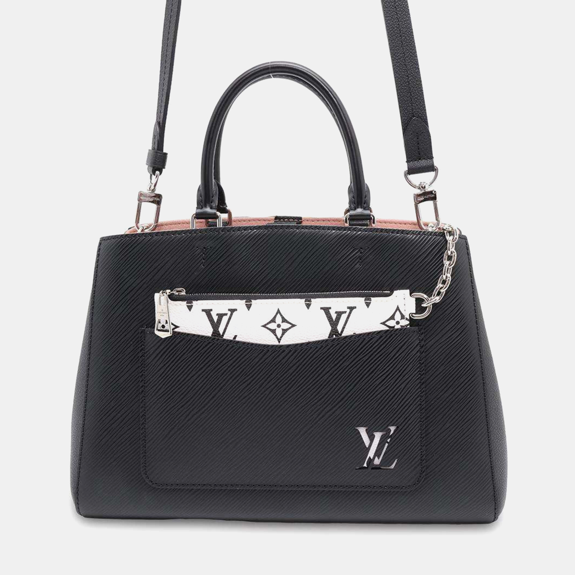 

Louis Vuitton Noir Epi Leather Marel MM Tote Bag, Black