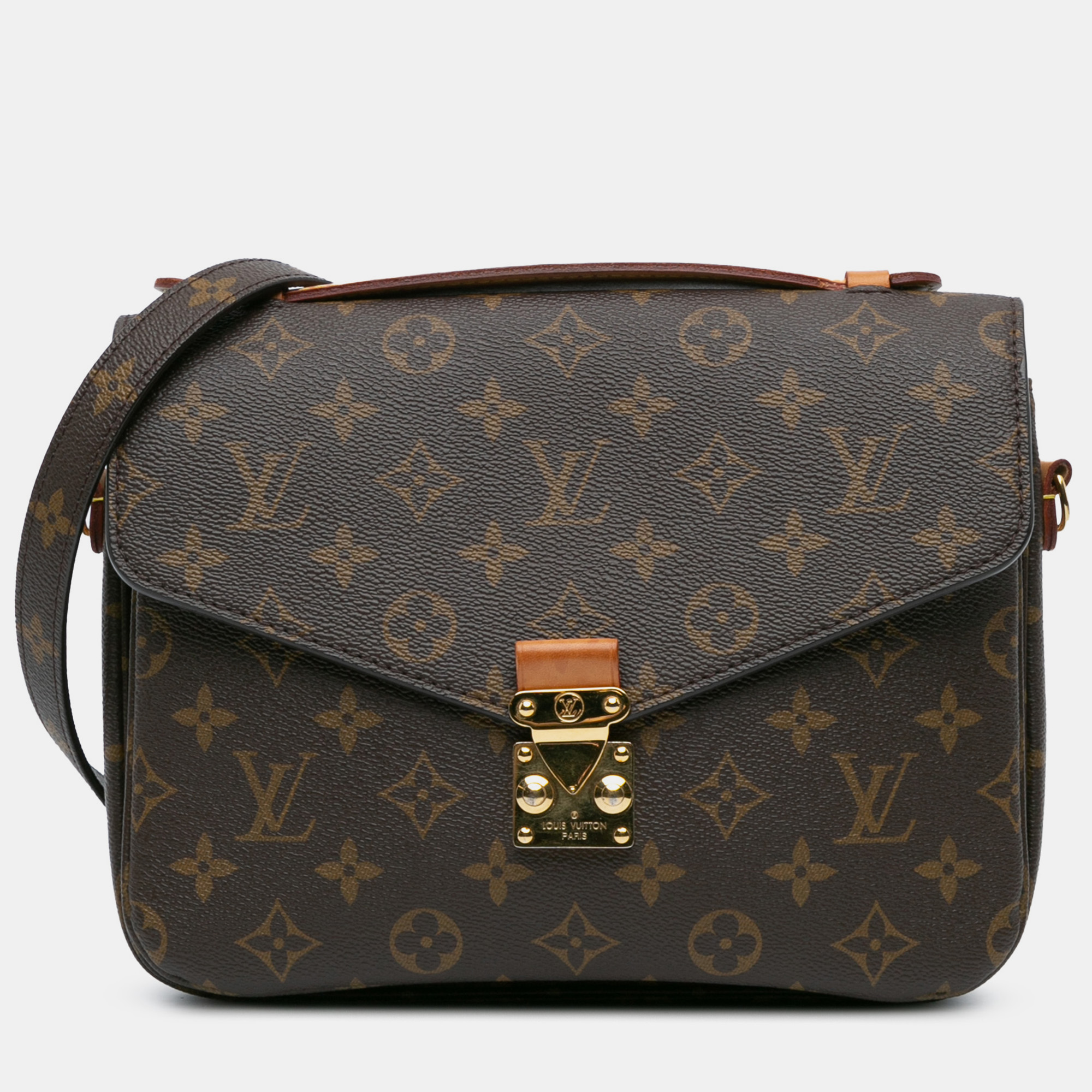 

Louis Vuitton Brown Monogram Pochette Metis