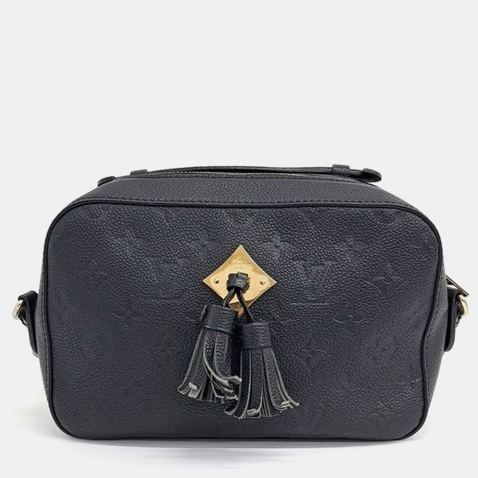 

Louis Vuitton Black Leather Empreinte Saintonge Bag