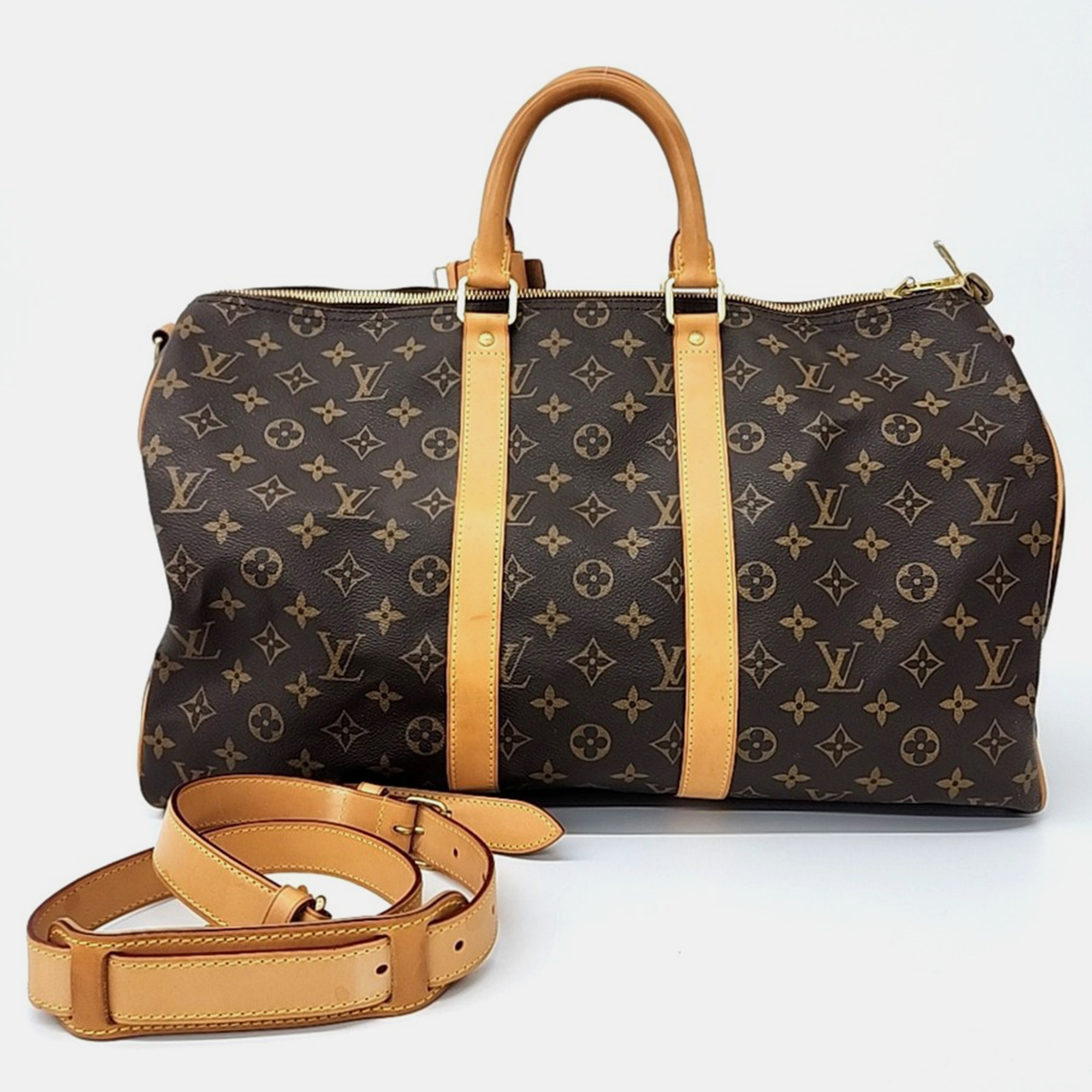 

Louis Vuitton Brown PVC Keepall 45 Bag