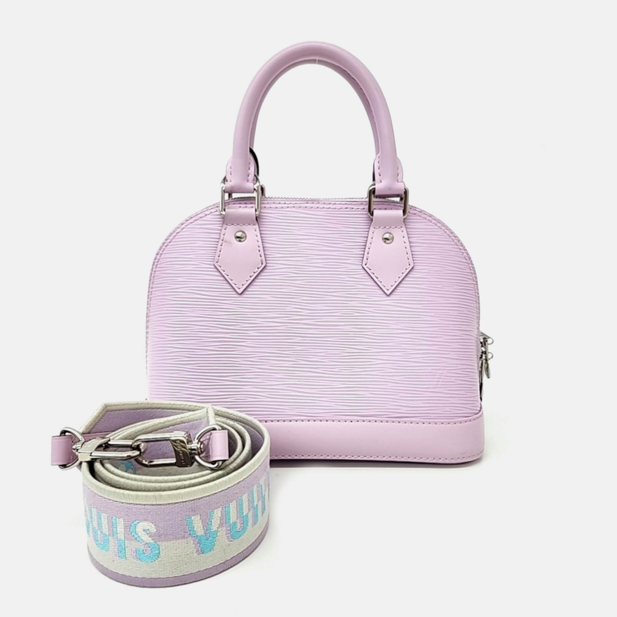 

Louis Vuitton Purple Epi Leather Alma BB Bag