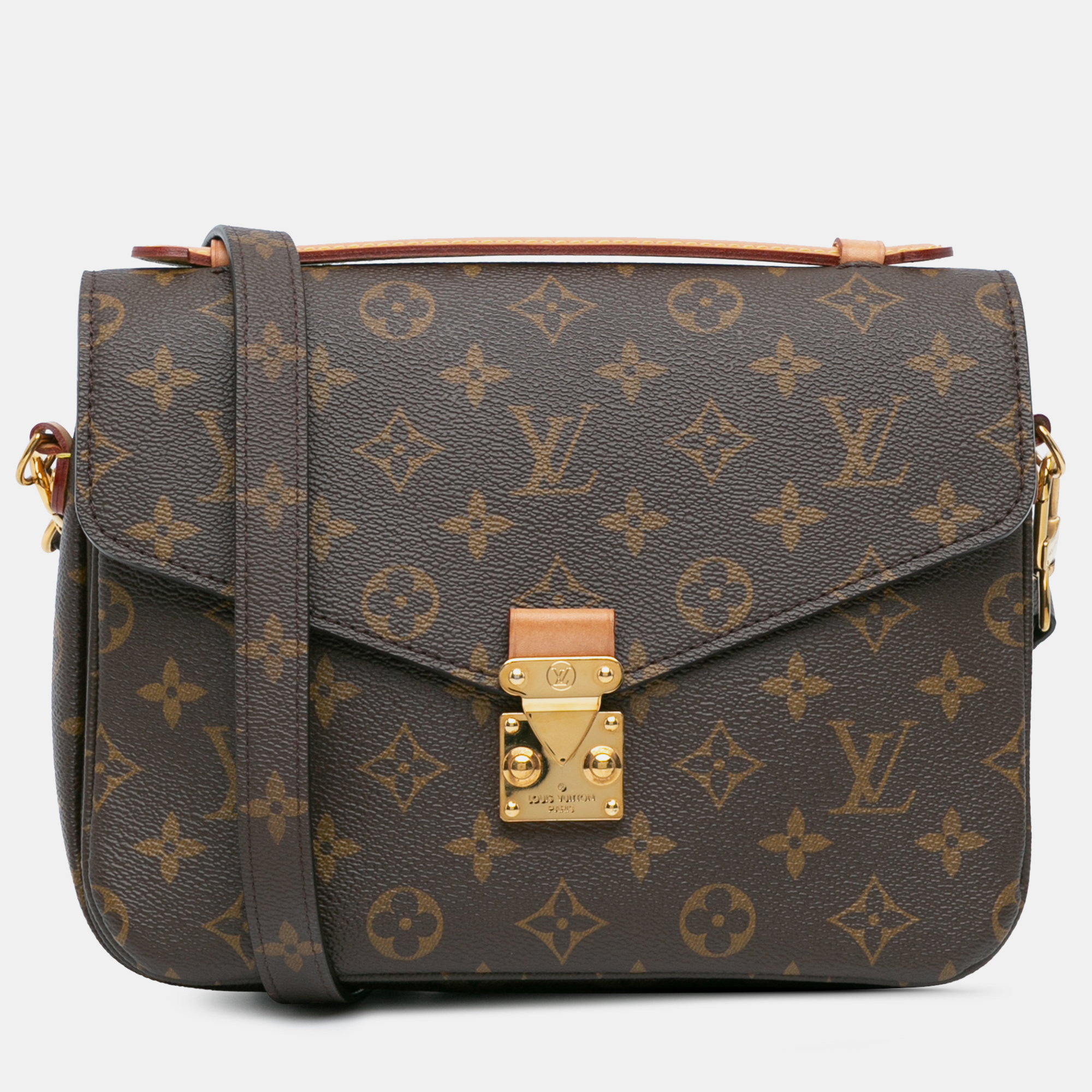 

Louis Vuitton Brown Monogram Pochette Metis Bag