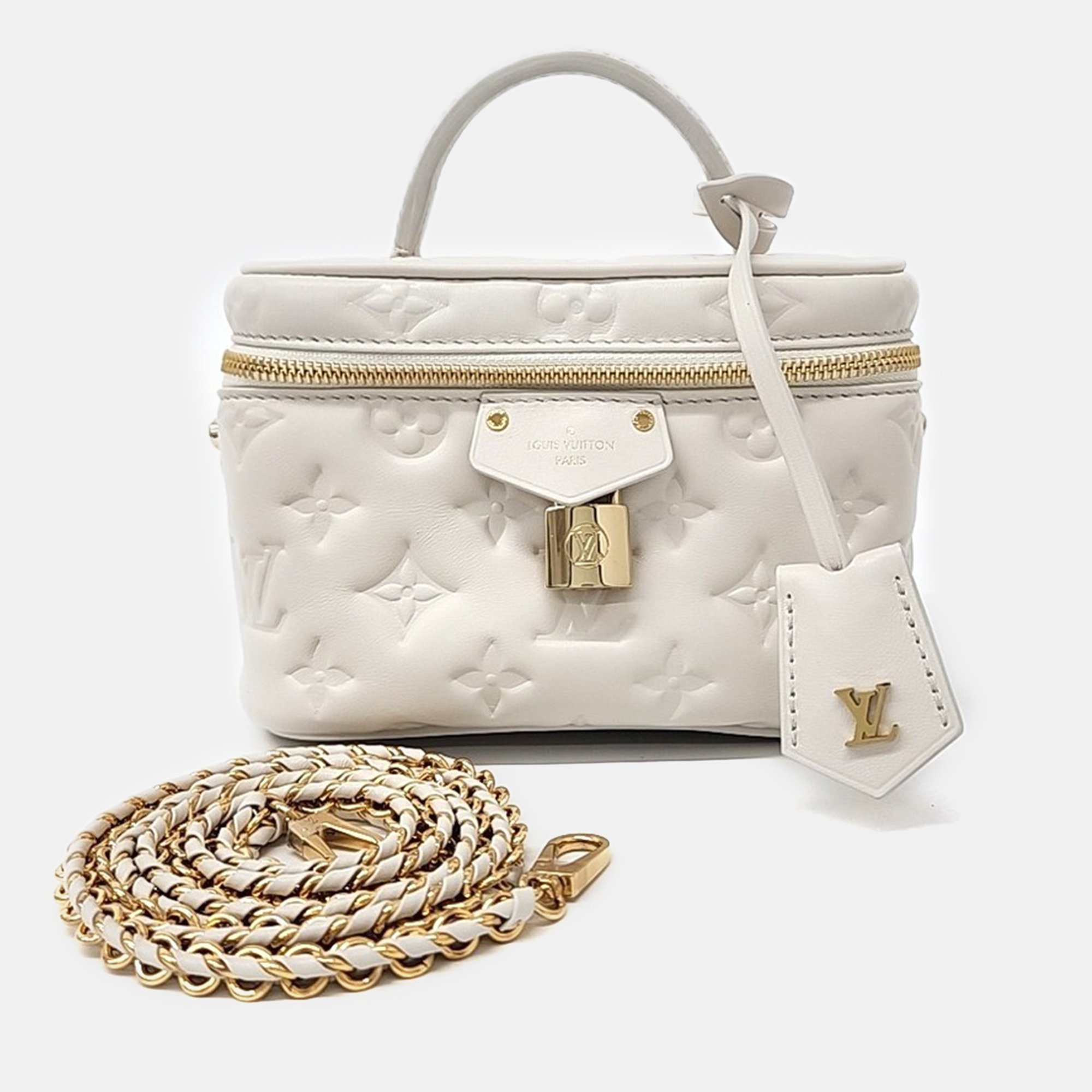 

Louis Vuitton Vanity Cusant PM bag, White