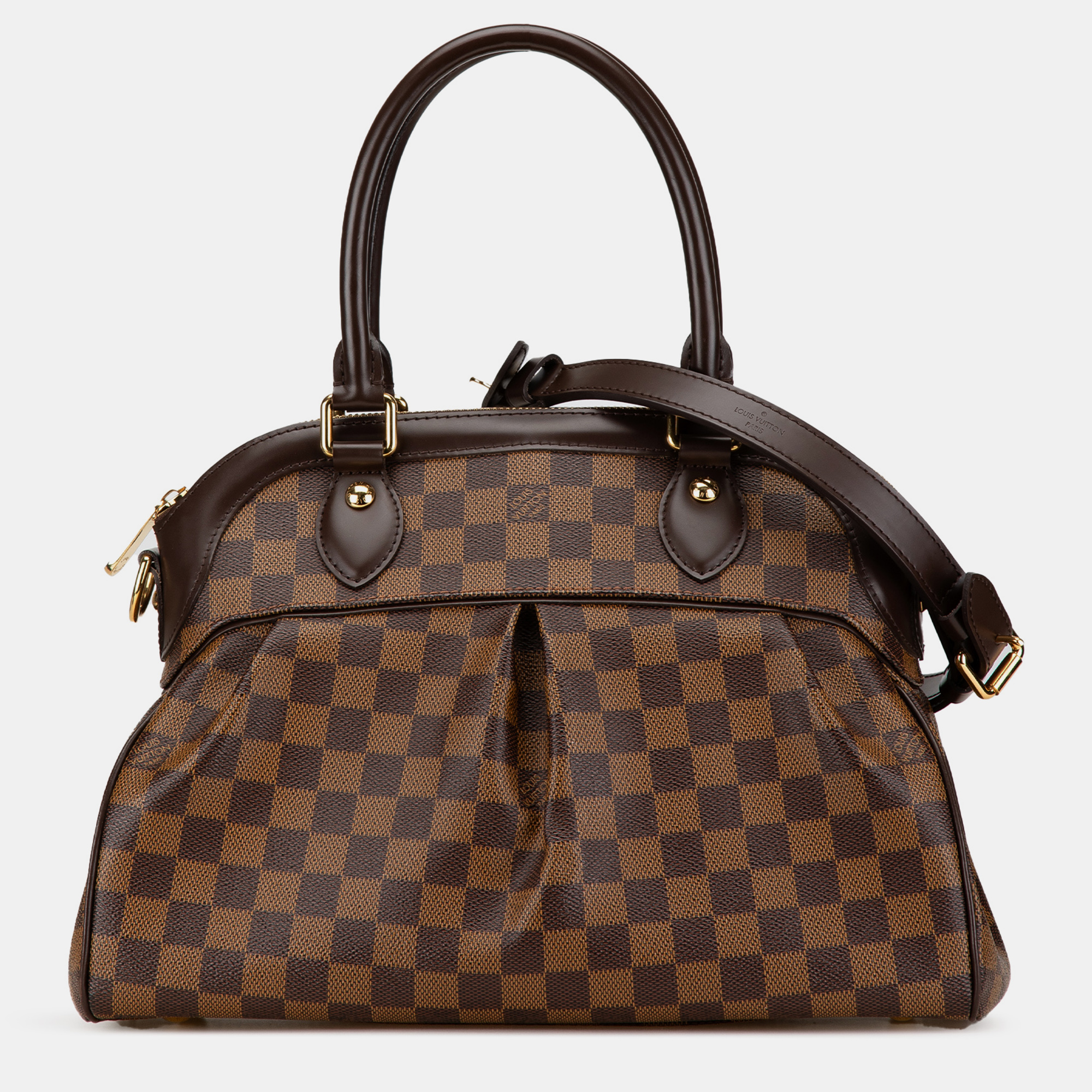 

Louis Vuitton Brown Damier Ebene Trevi PM Bag