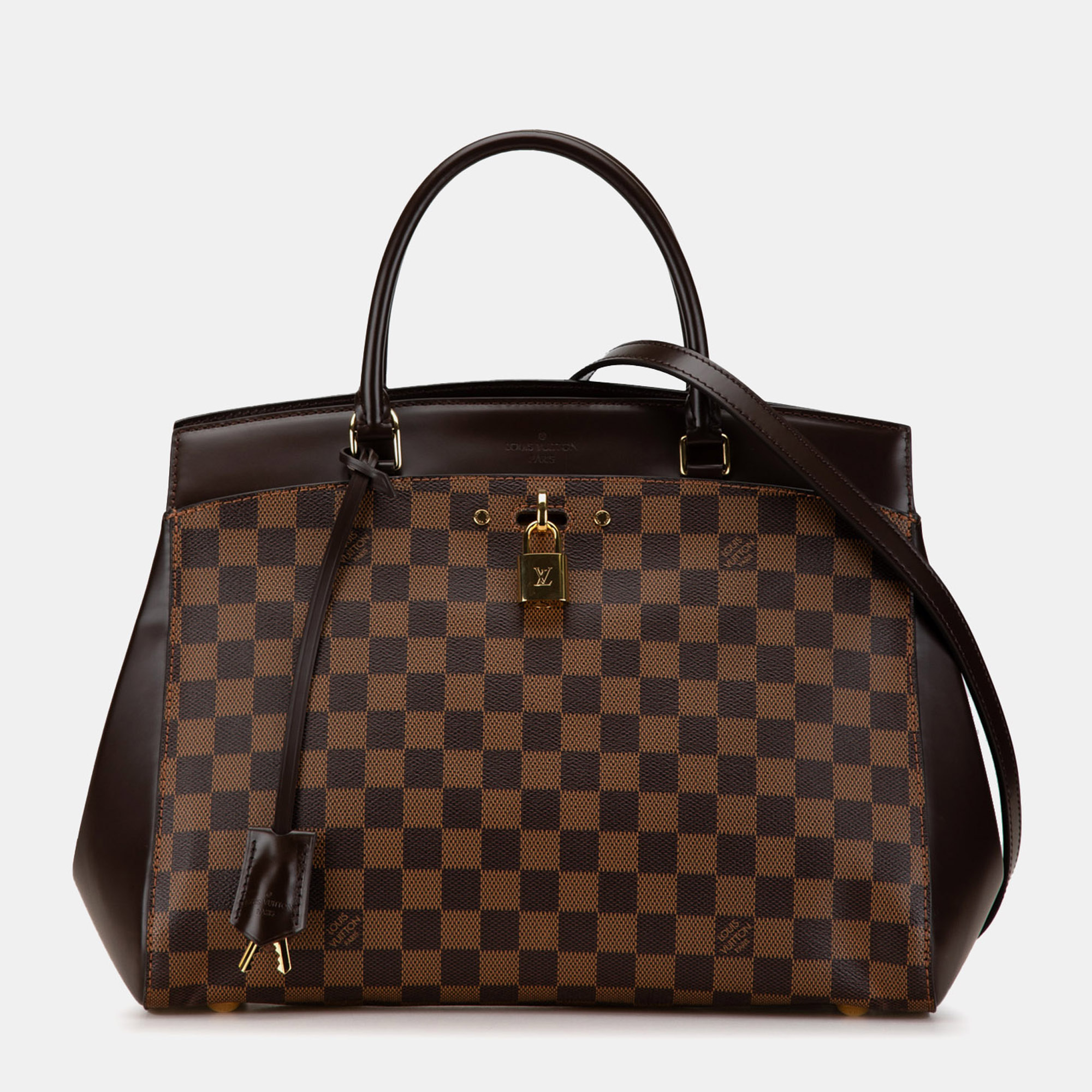 

Louis Vuitton Brown Damier Ebene Rivoli MM Bag