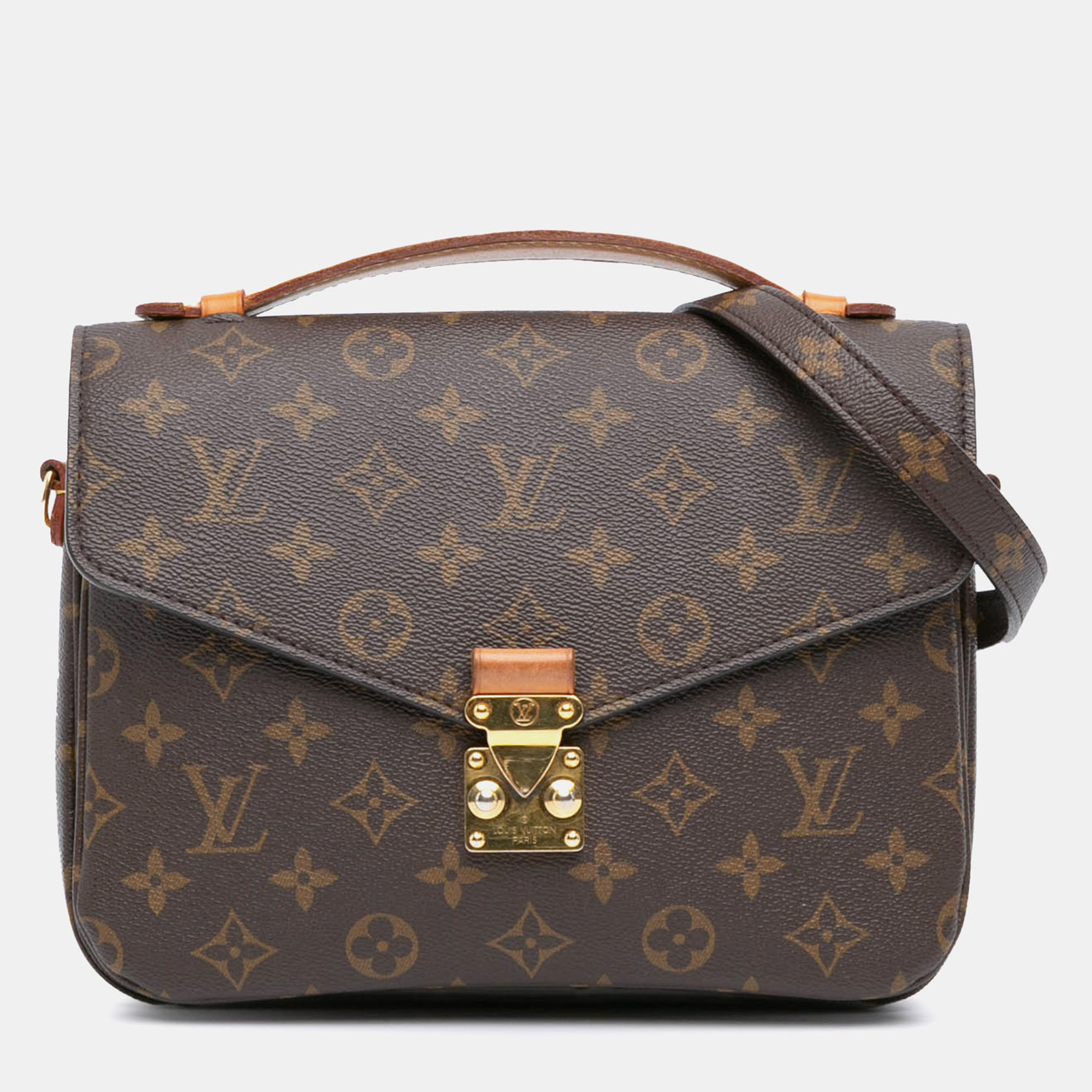 

Louis Vuitton Brown Monogram Pochette Metis