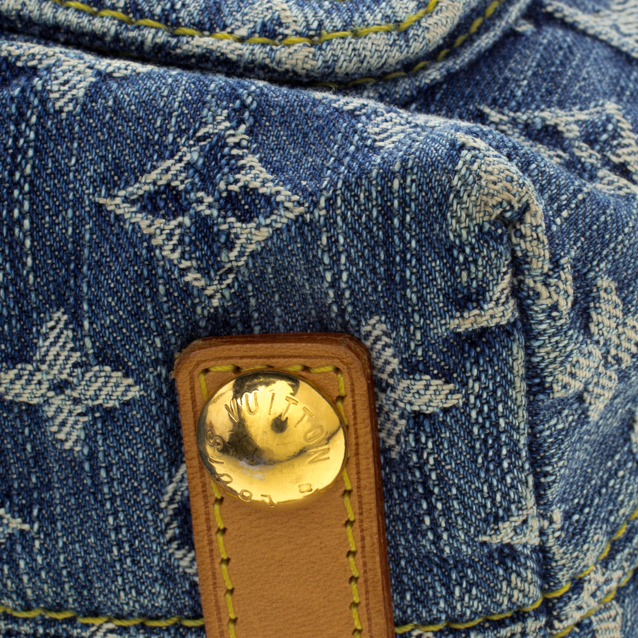 Baggy handbag Louis Vuitton Blue in Denim - Jeans - 37856322