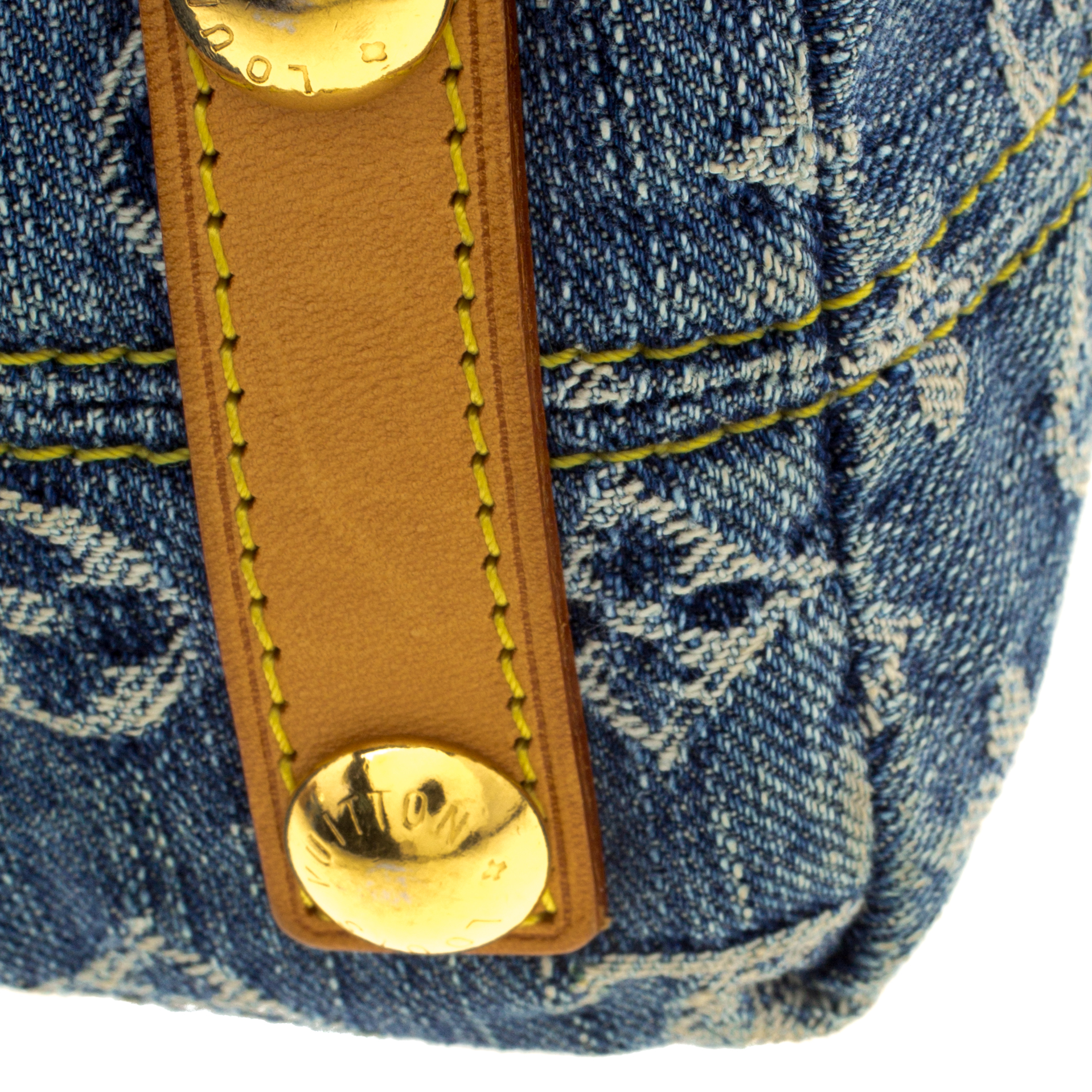 Baggy handbag Louis Vuitton Blue in Denim - Jeans - 32911537