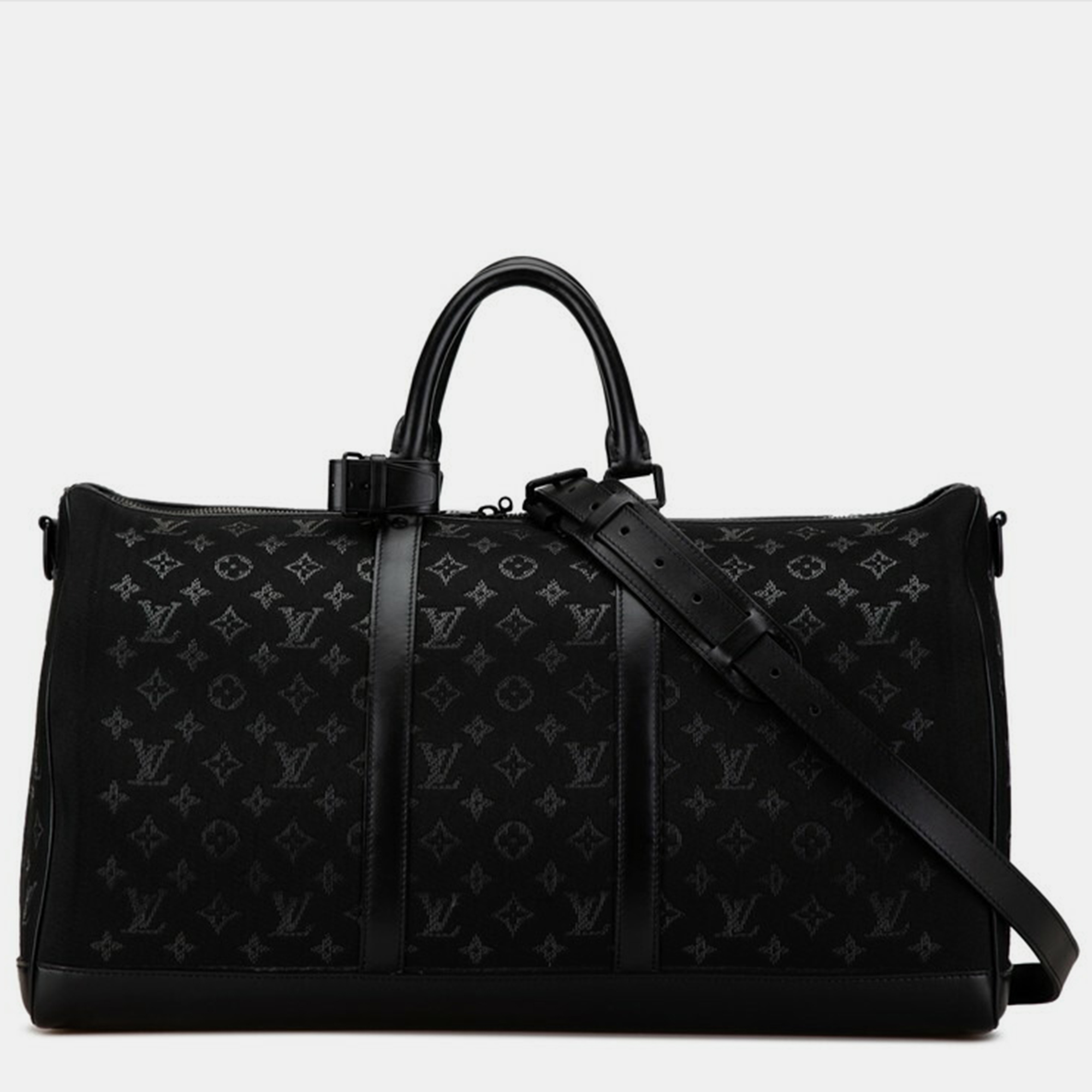 

Louis Vuitton Black Monogram Light Up Keepall Bandouliere 50 Travel Bag