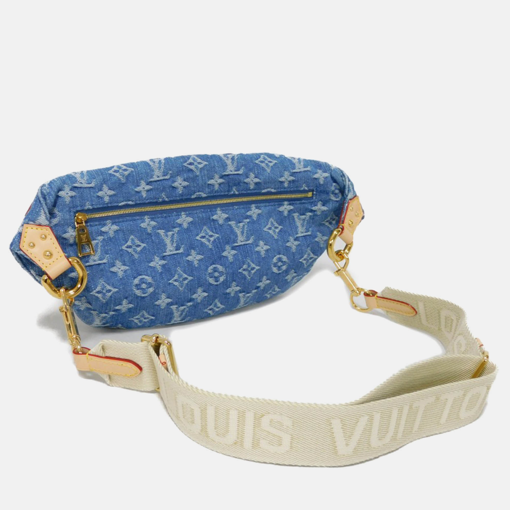 Louis Vuitton Blue  Denim Bum Bag Crossbody Bag 