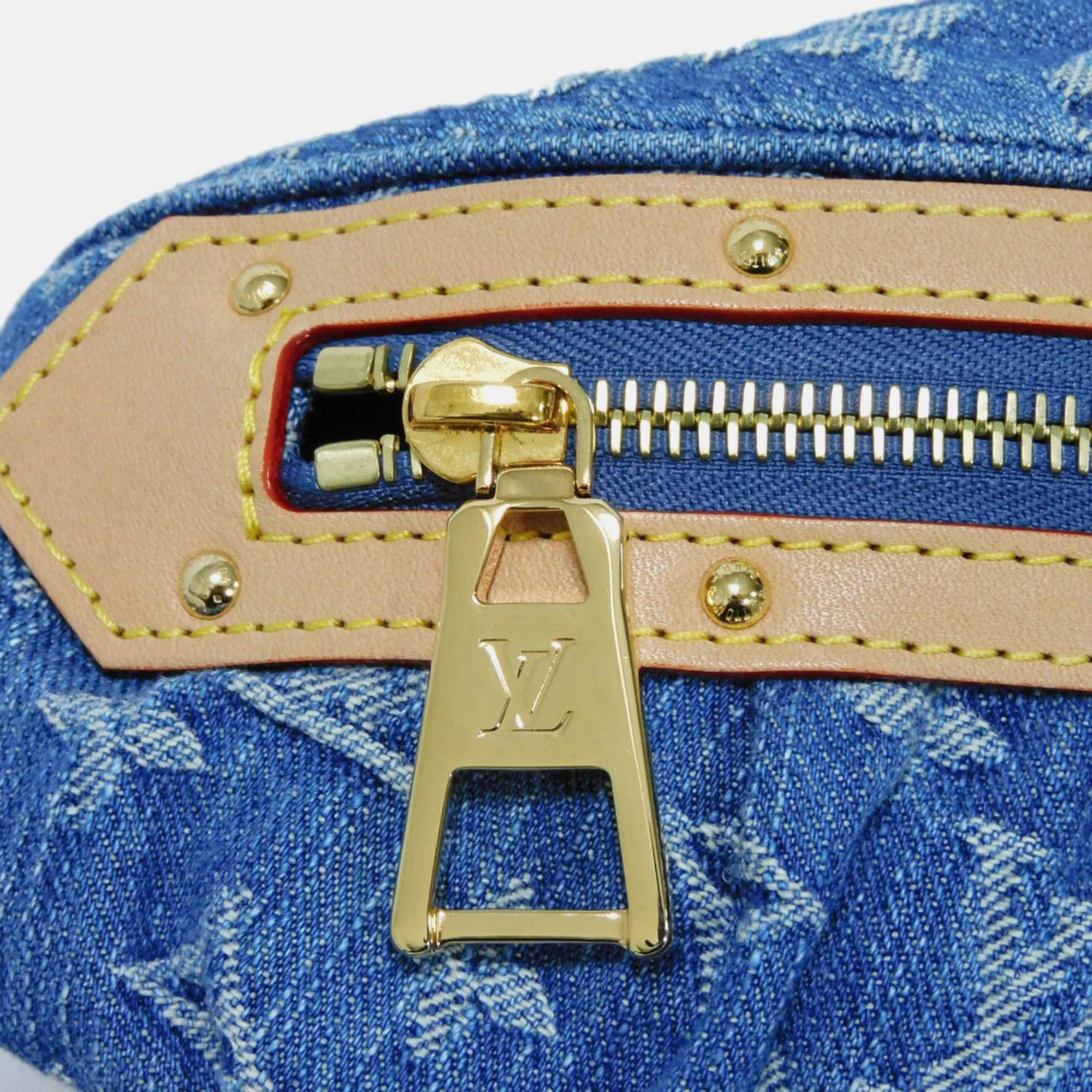 Louis Vuitton Blue  Denim Bum Bag Crossbody Bag 