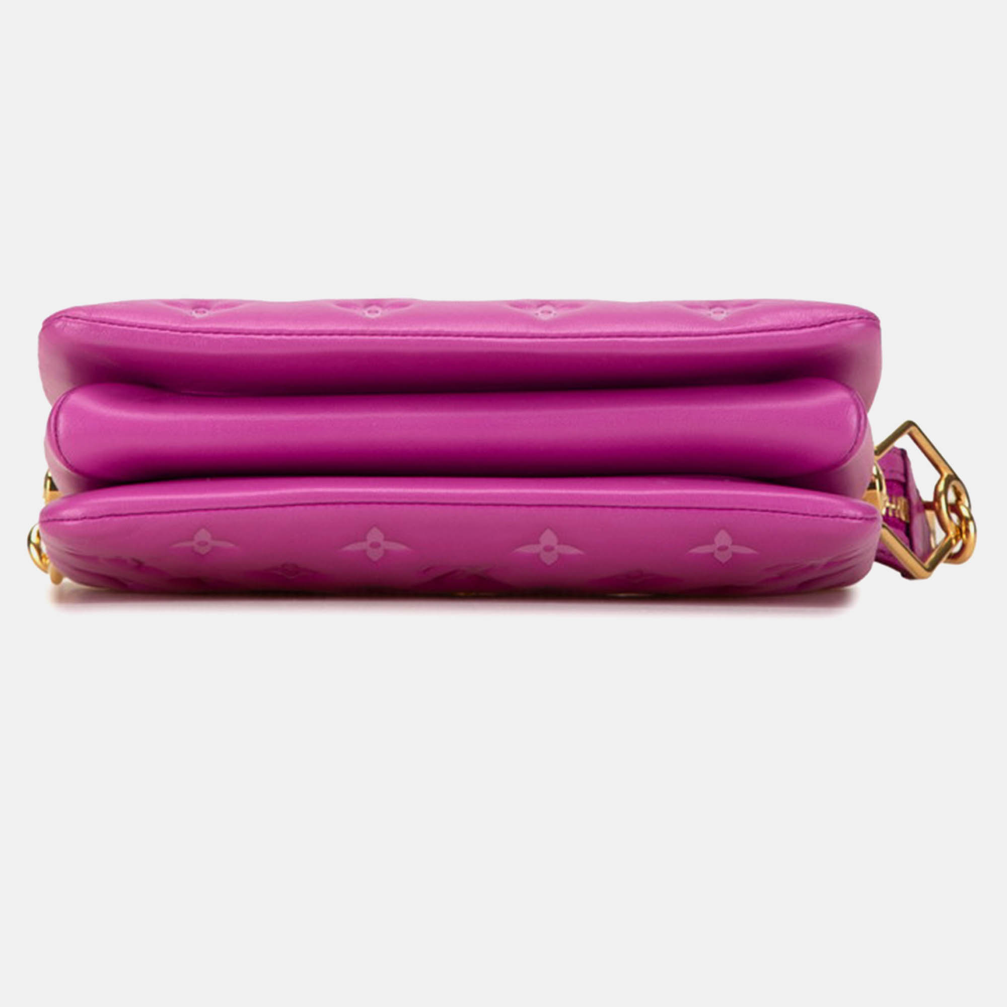 Louis Vuitton Pink  Leather Coussin BB Handbag 