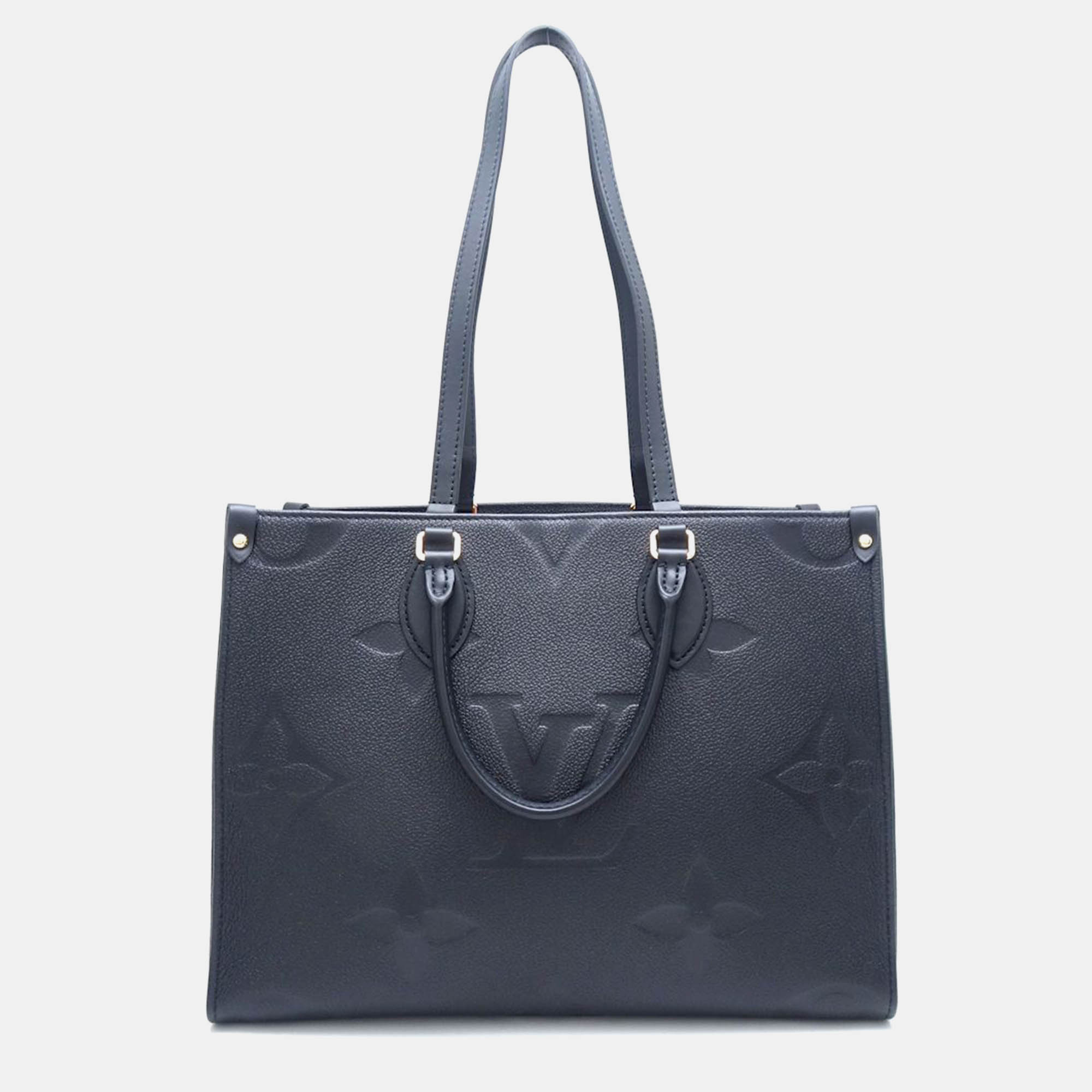 

Louis Vuitton Black Empreinte Leather OnTheGo GM Tote Bag