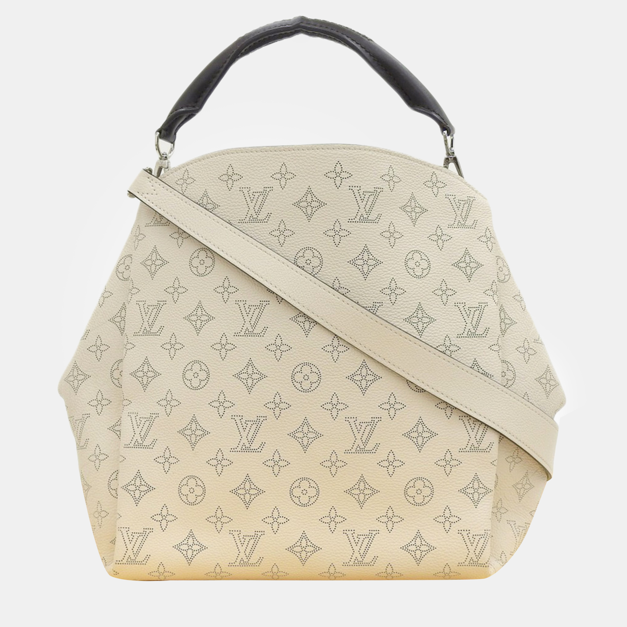 

Louis Vuitton White Canvas Monogram Mahina Babylon PM Shoulder Bag