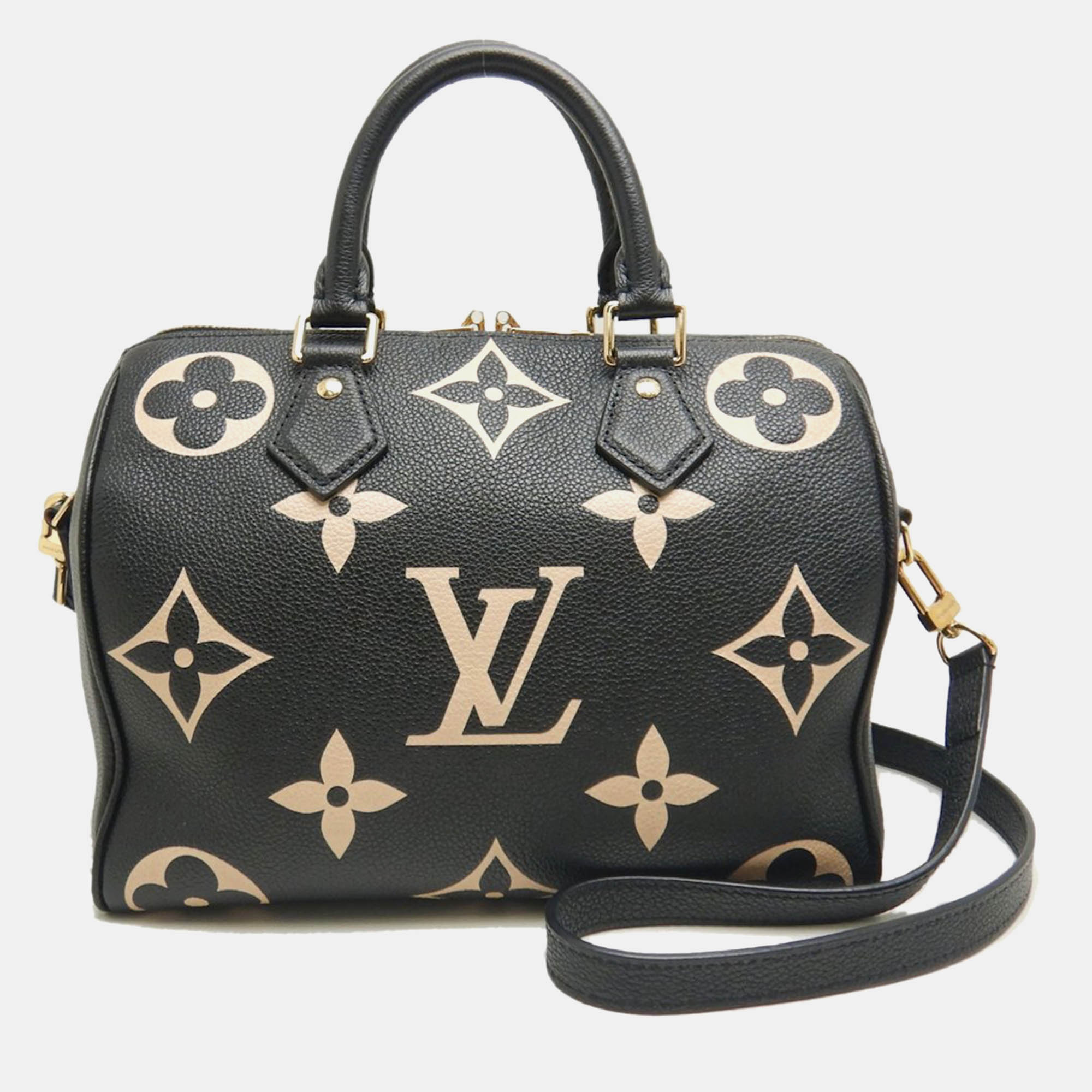 

Louis Vuitton Black Monogram Empreinte Speedy Bandouliere 25 Handbag