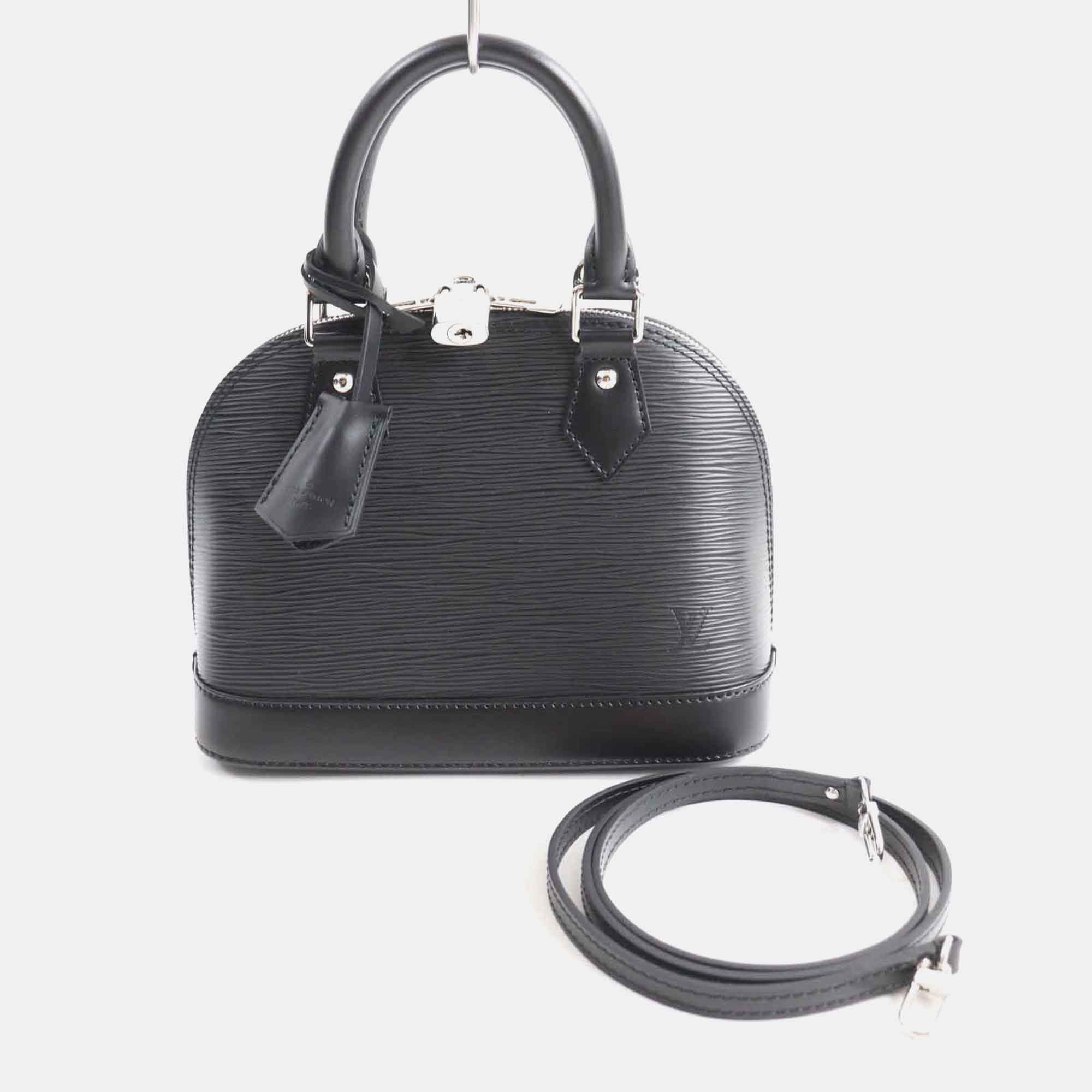 

Louis Vuitton Black Epi Leather Alma BB Handbag