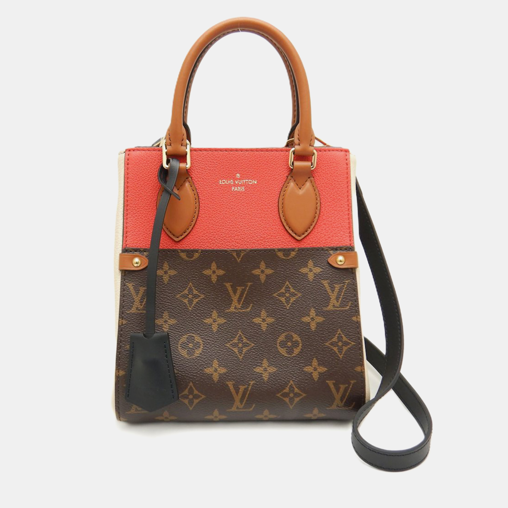 

Louis Vuitton Canvas Monogram Fold Tote PM Bag, Brown