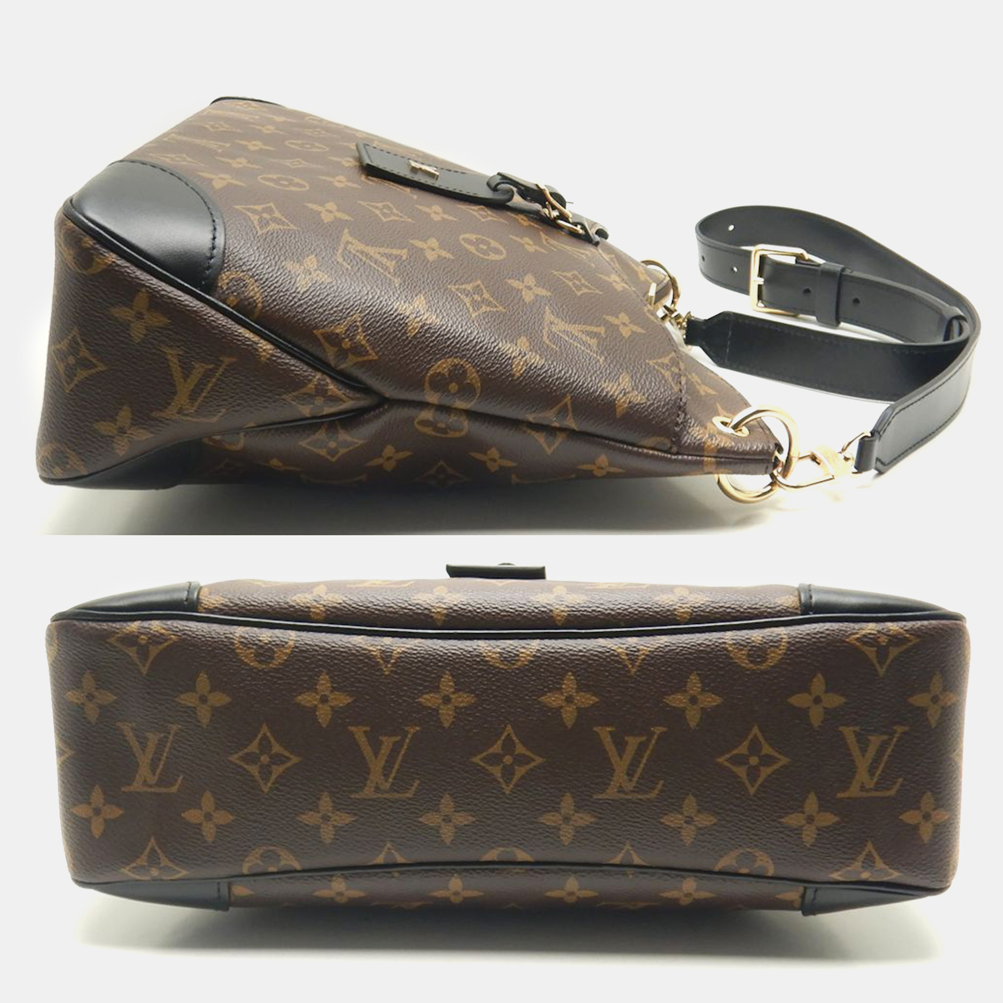 Louis Vuitton Brown Canvas Monogram Odeon Shoulder Bag 