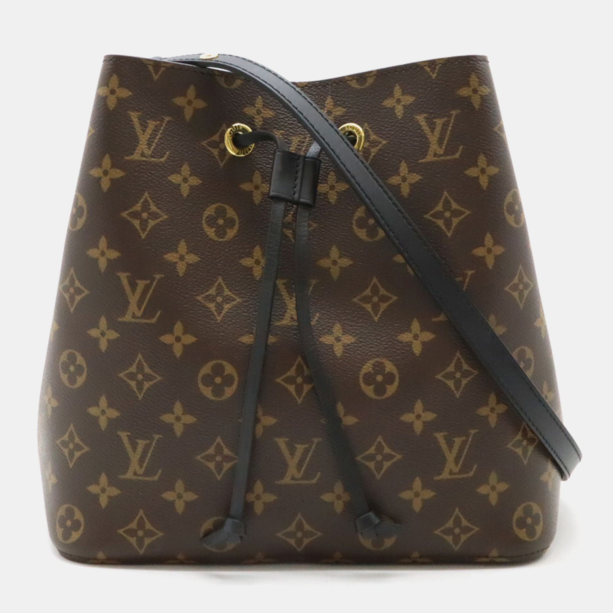 

Louis Vuitton Black Canvas Monogram NeoNoe Shoulder Bag, Brown