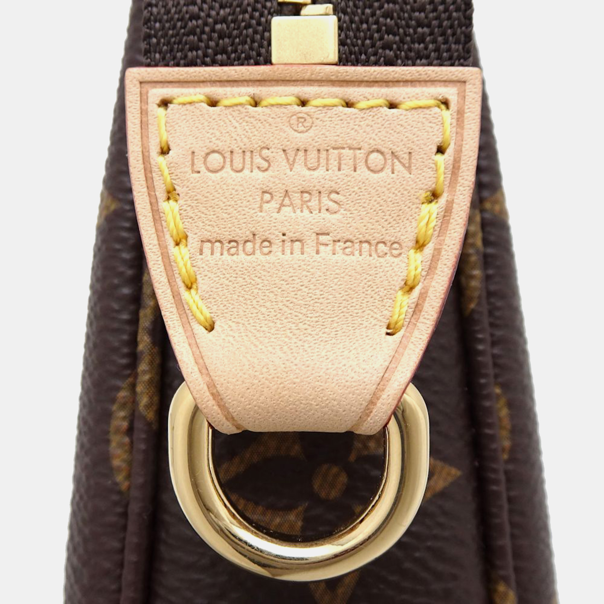 Louis Vuitton Brown Canvas Monogram Pochette Accessoires Handbag 
