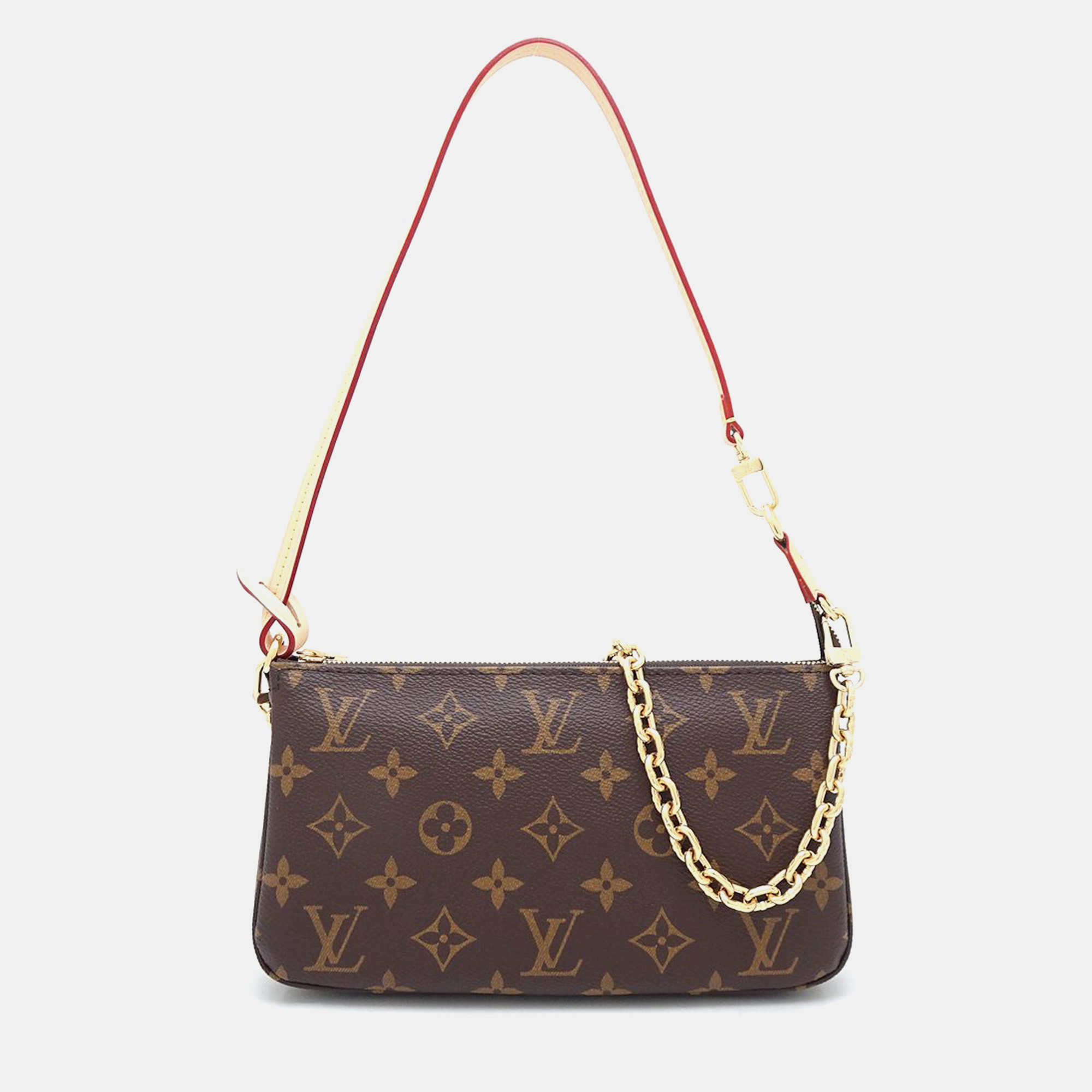 

Louis Vuitton Brown Canvas Monogram Pochette Accessoires Handbag