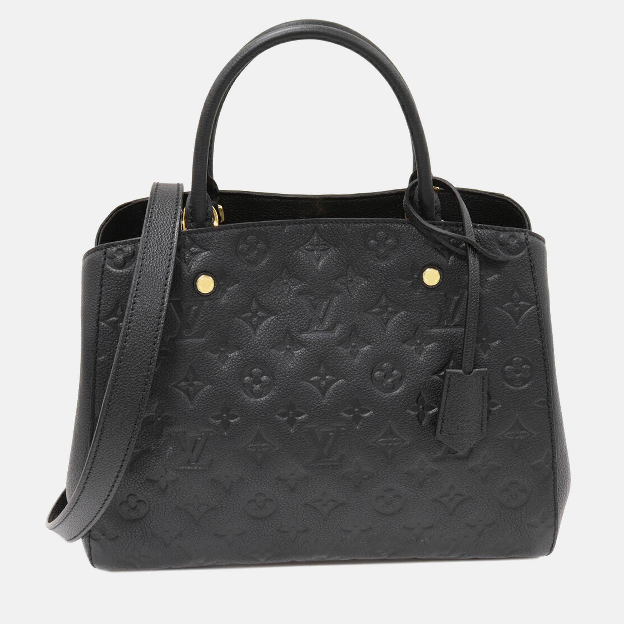 

Louis Vuitton Black Montaigne MM Handbag