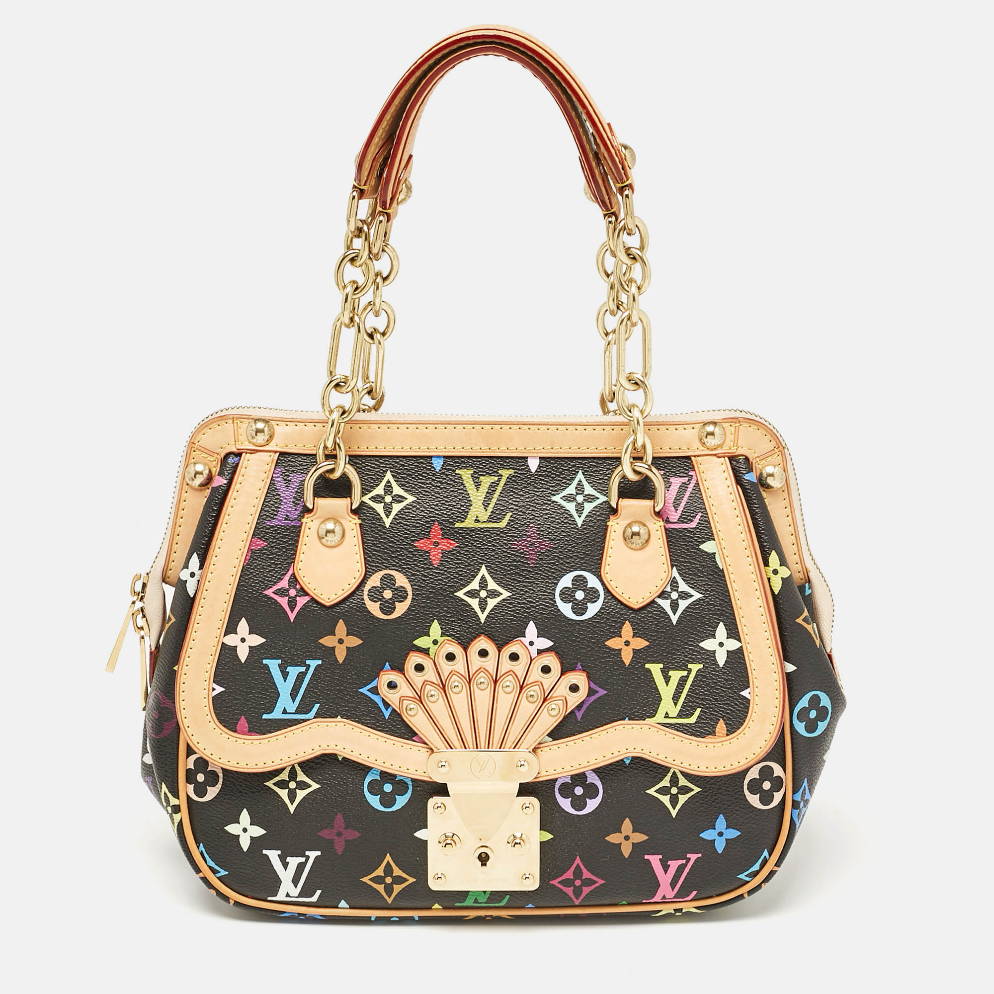 

Louis Vuitton Black Multicolor Monogram Canvas Gracie MM Bag