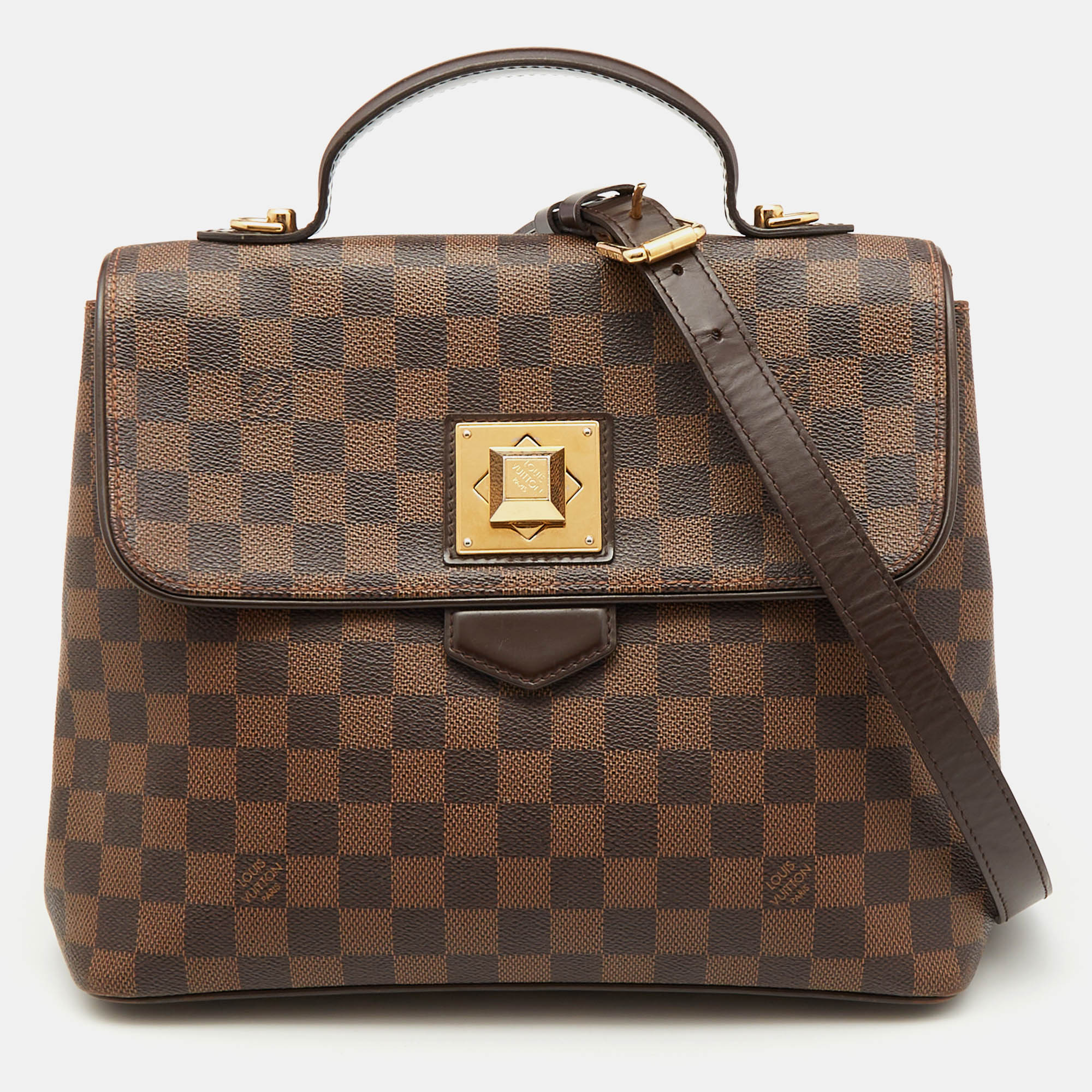 

Louis Vuitton Monogram Canvas Bergamo MM Bag, Brown